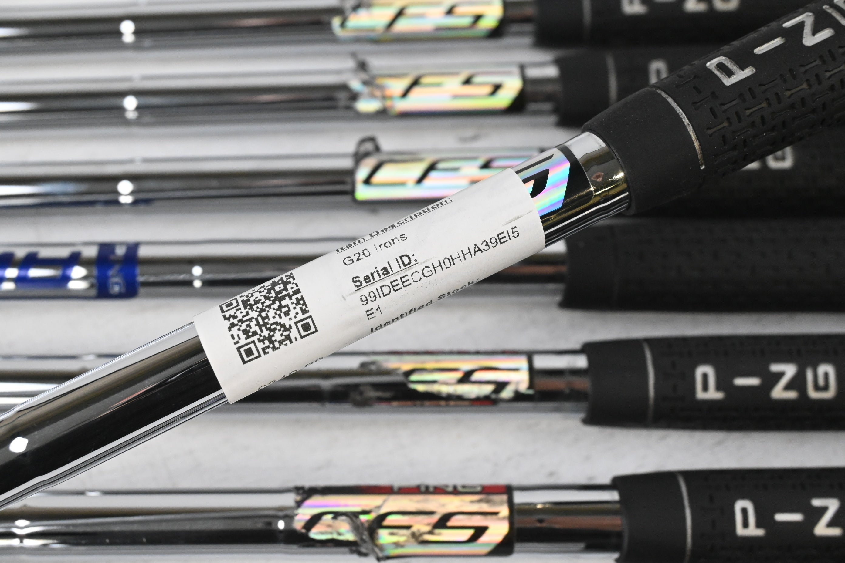 Ping G20 Irons / 4-PW+GW+SW+LW / Red Dot / Regular Flex Ping CFS Shafts