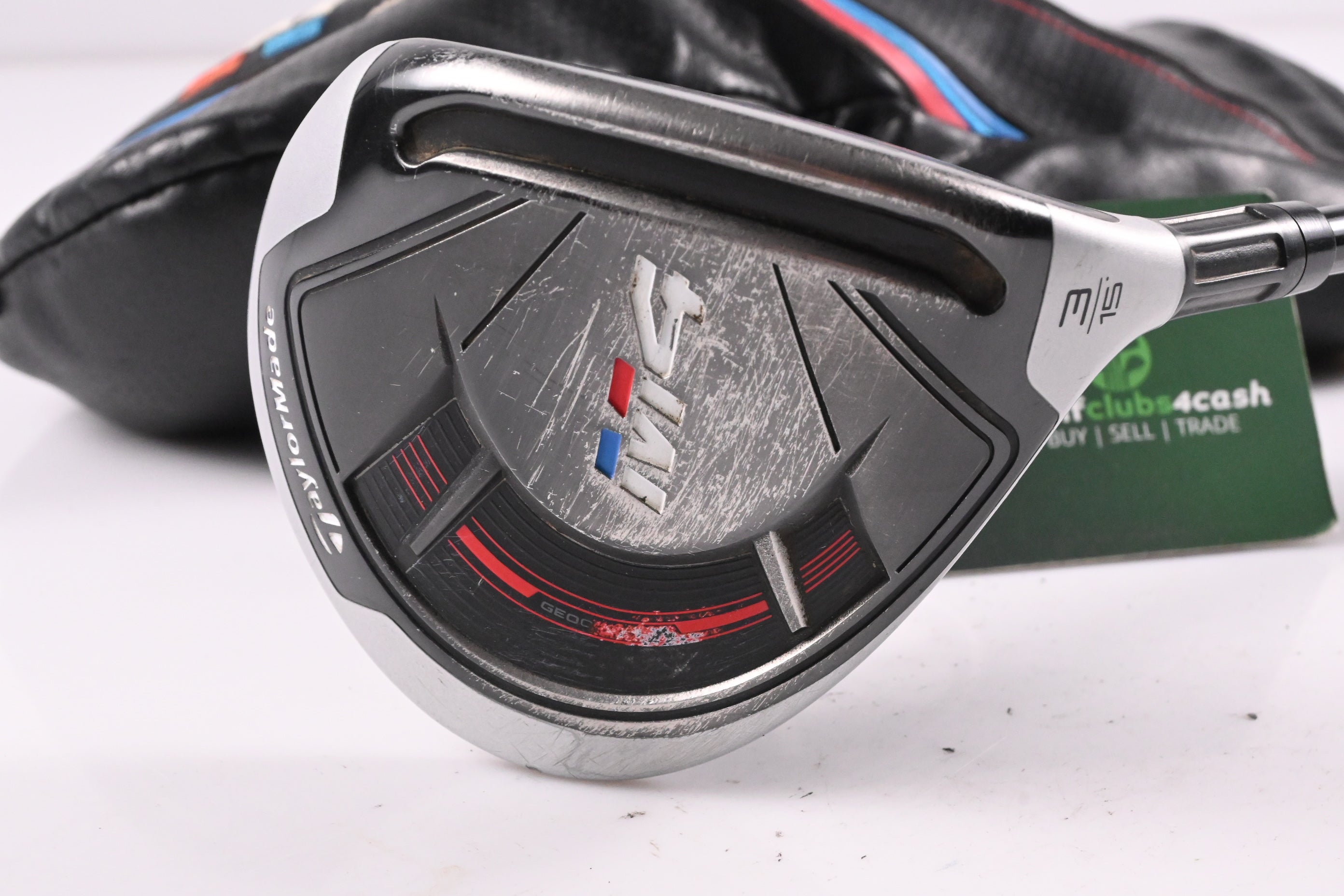 Taylormade M4 #3 Wood / 15 Degree / Regular Flex Fujikura Atmos Red 5 Shaft