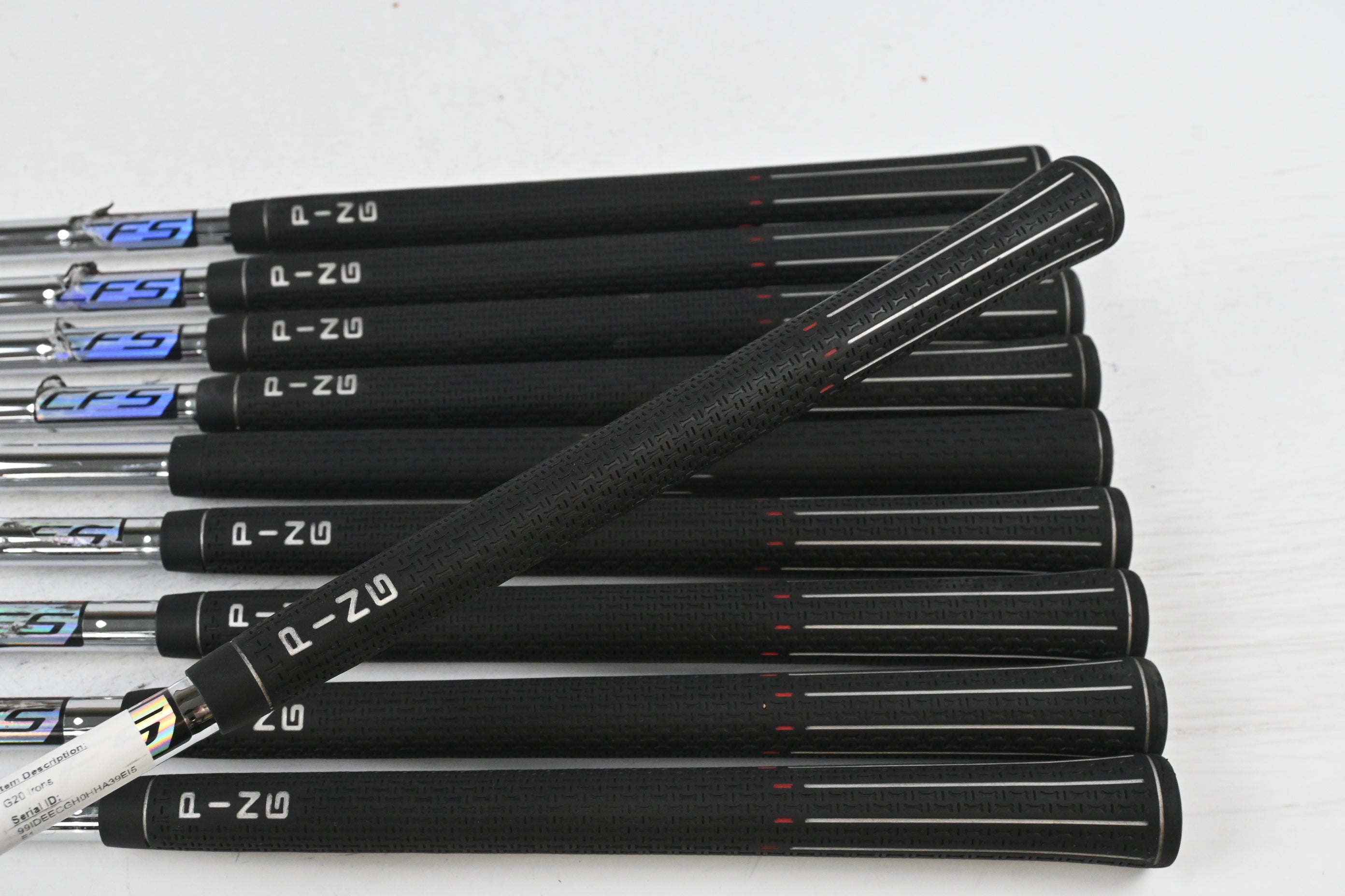 Ping G20 Irons / 4-PW+GW+SW+LW / Red Dot / Regular Flex Ping CFS Shafts