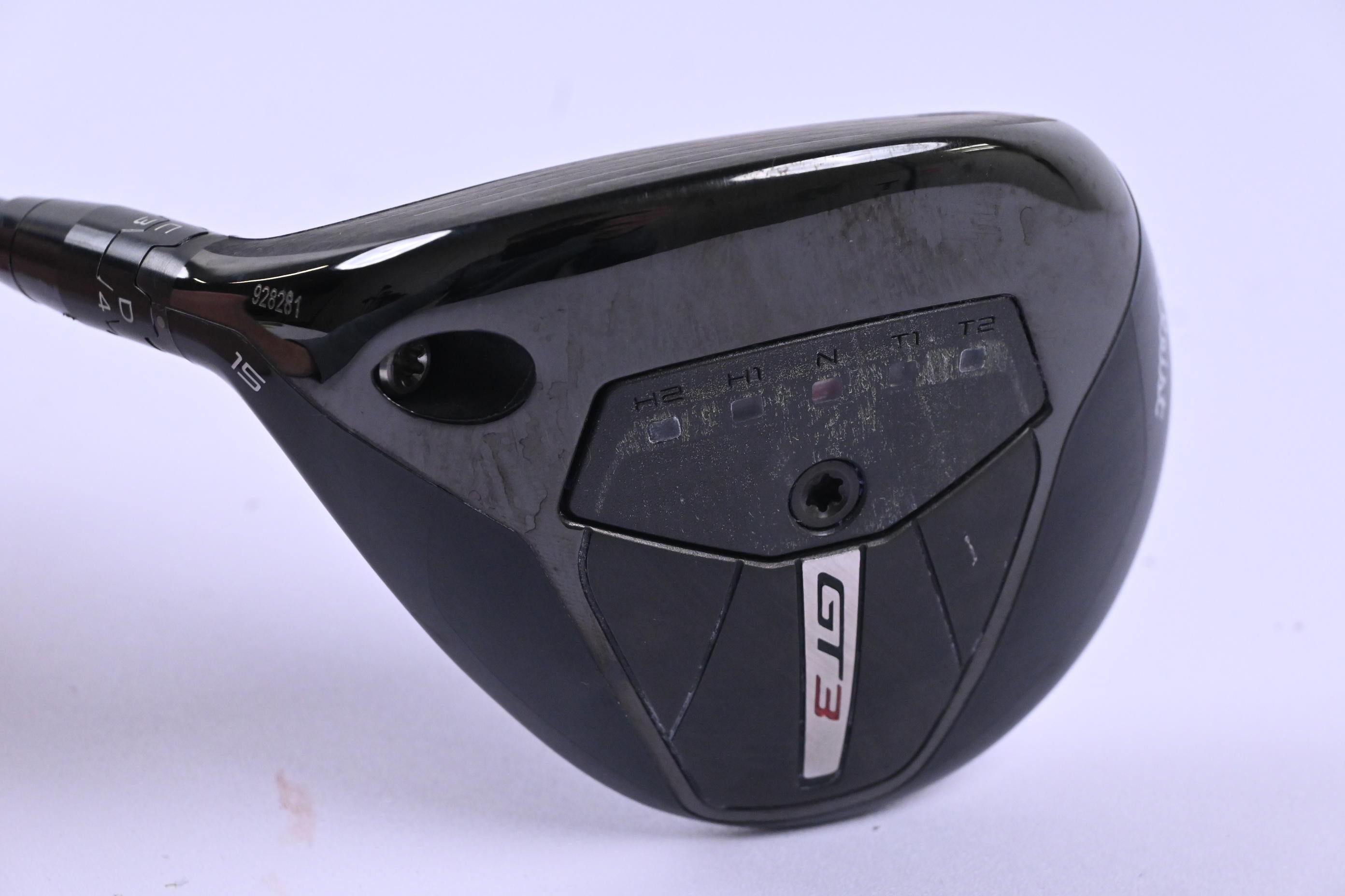 Left Hand Titleist GT2 #3 Wood / 15 Degree / X-Flex HZRDUS Smoke Red RDX 75