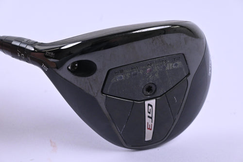 Left Hand Titleist GT2 #3 Wood / 15 Degree / X-Flex HZRDUS Smoke Red RDX 75