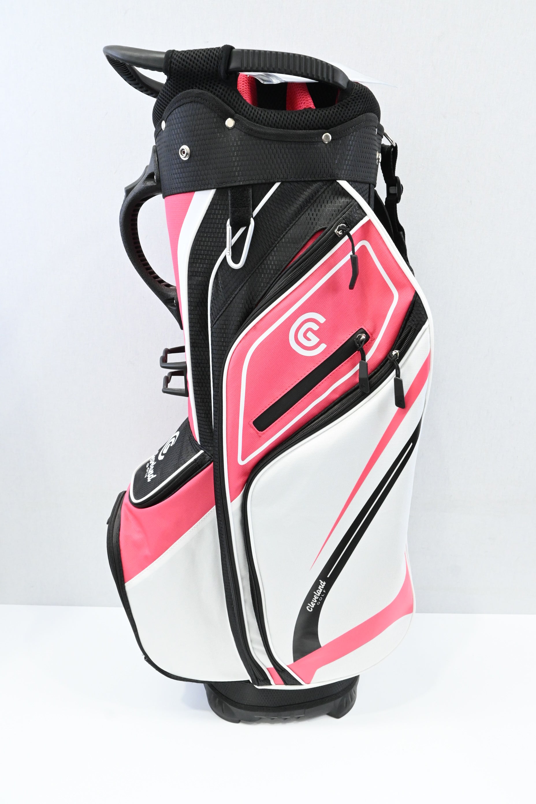 Cleveland Cart Bag / 14-Way Divider / Black, White, Pink