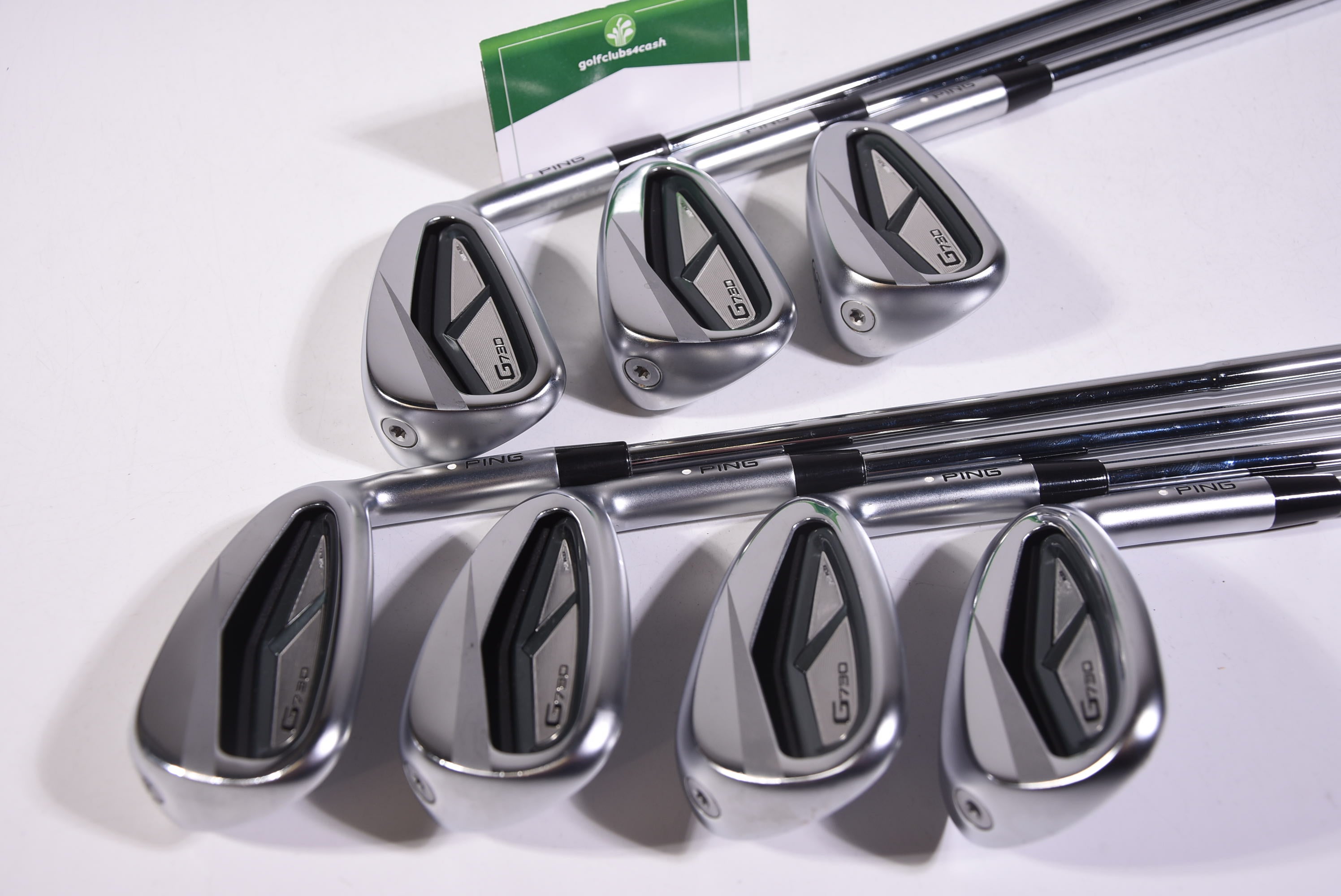 Ping G730 Irons / 6-PW+GW+SW / White Dot / Regular Flex Dynamic Gold MID 100