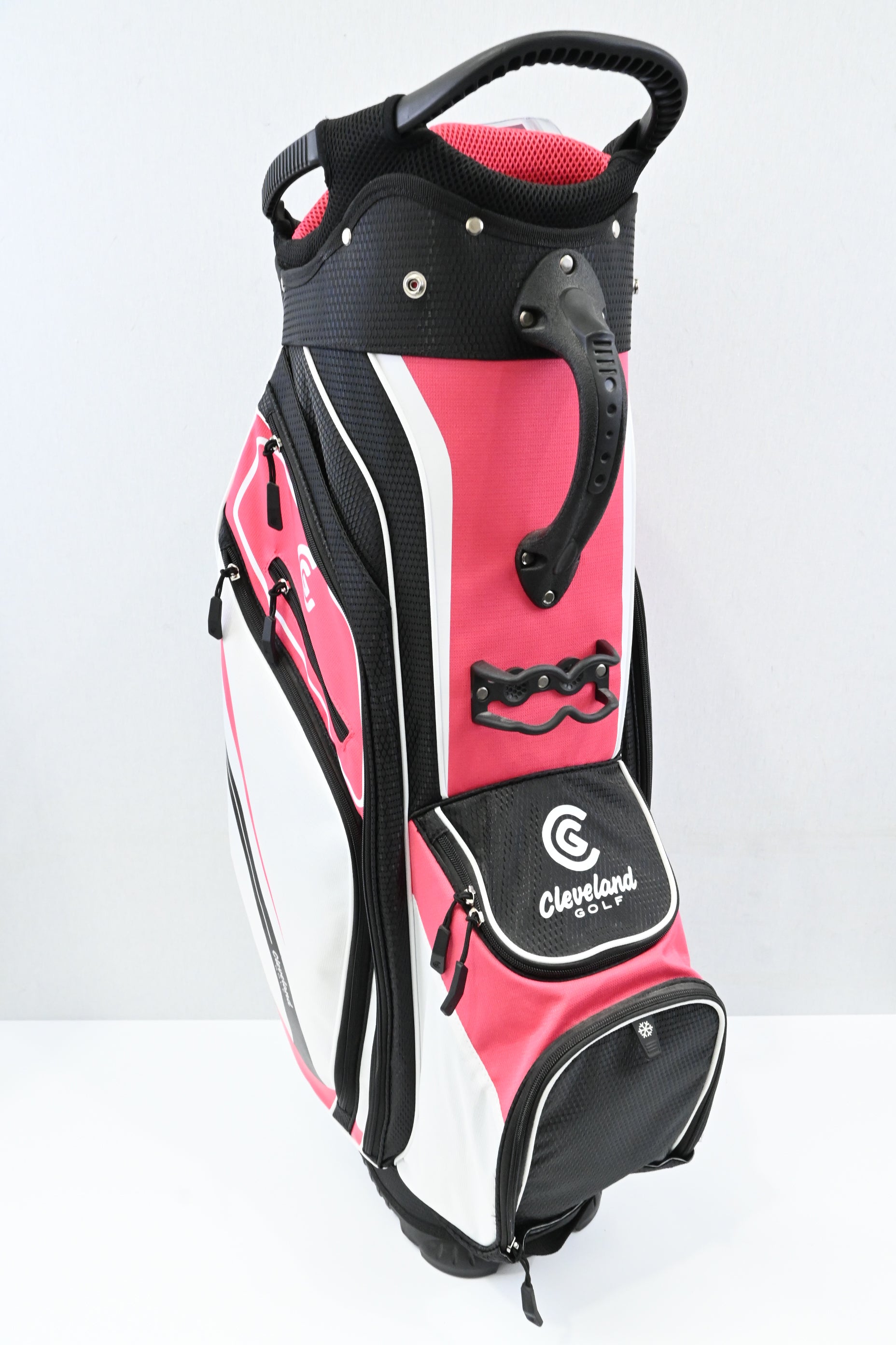 Cleveland Cart Bag / 14-Way Divider / Black, White, Pink