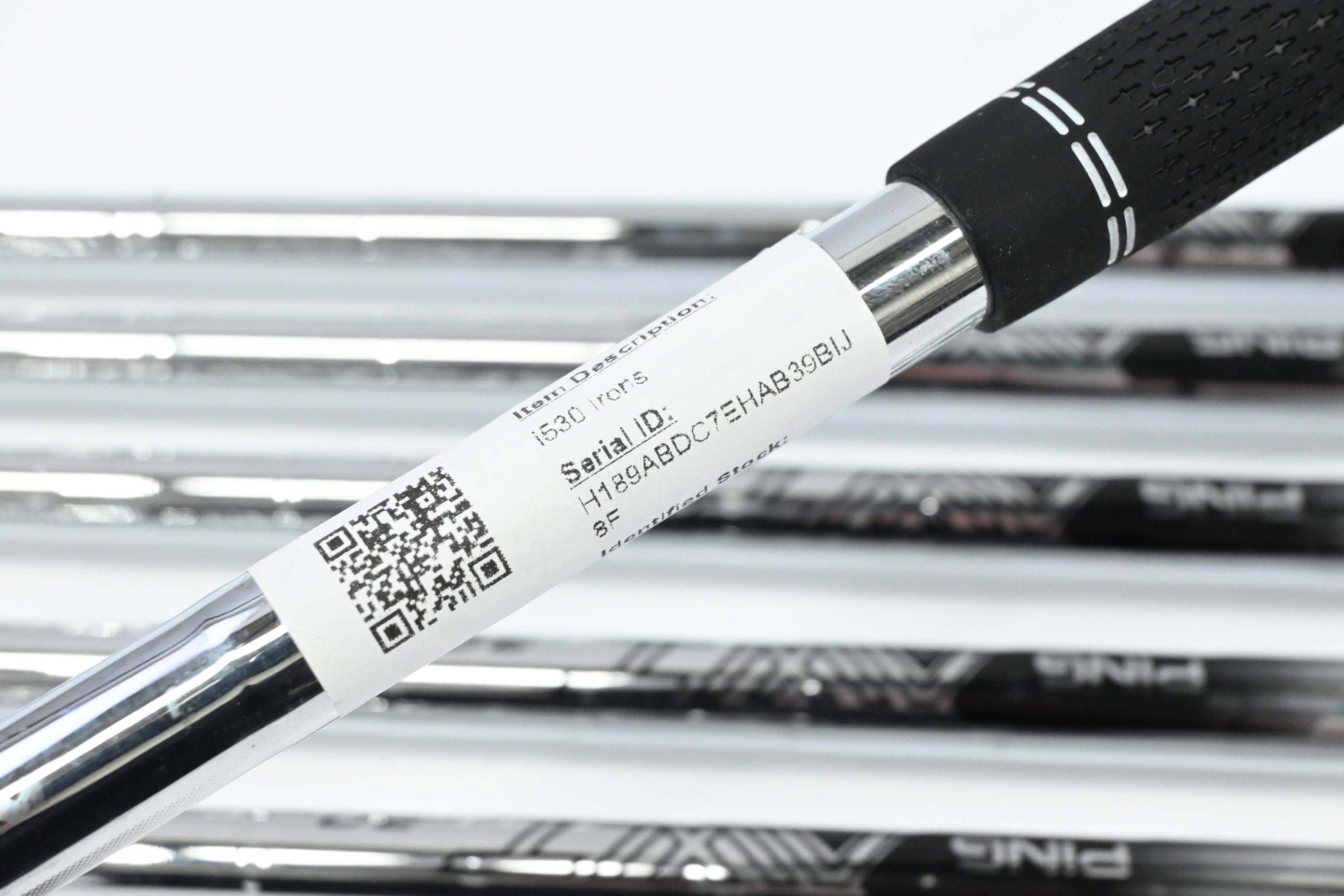 Left Hand Ping i530 Irons / 5-PW / Blue Dot / Stiff Flex Ping AWT 3.0 Shafts
