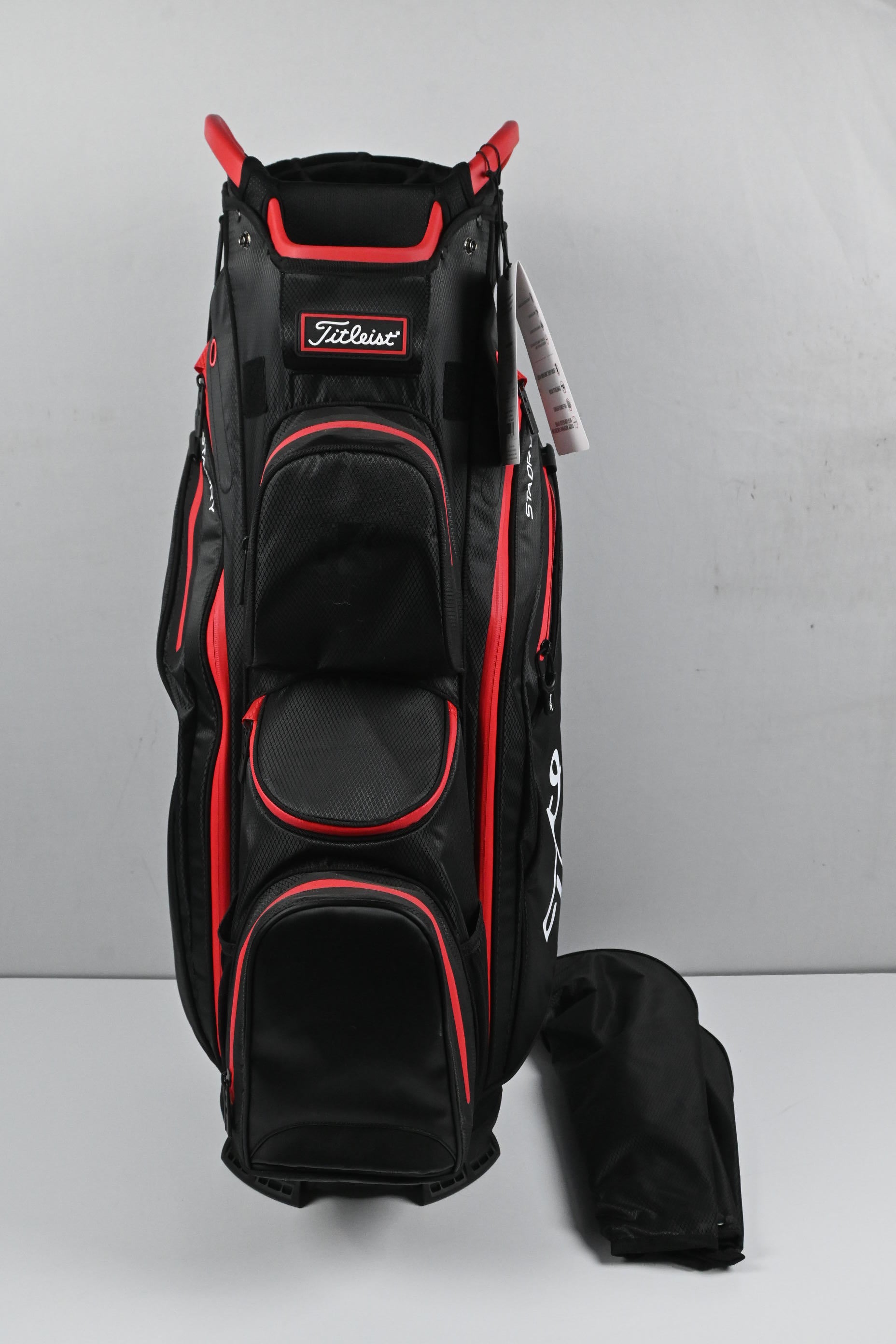 Titleist StaDry Cart Bag / 14-Way Divider / Black & Red