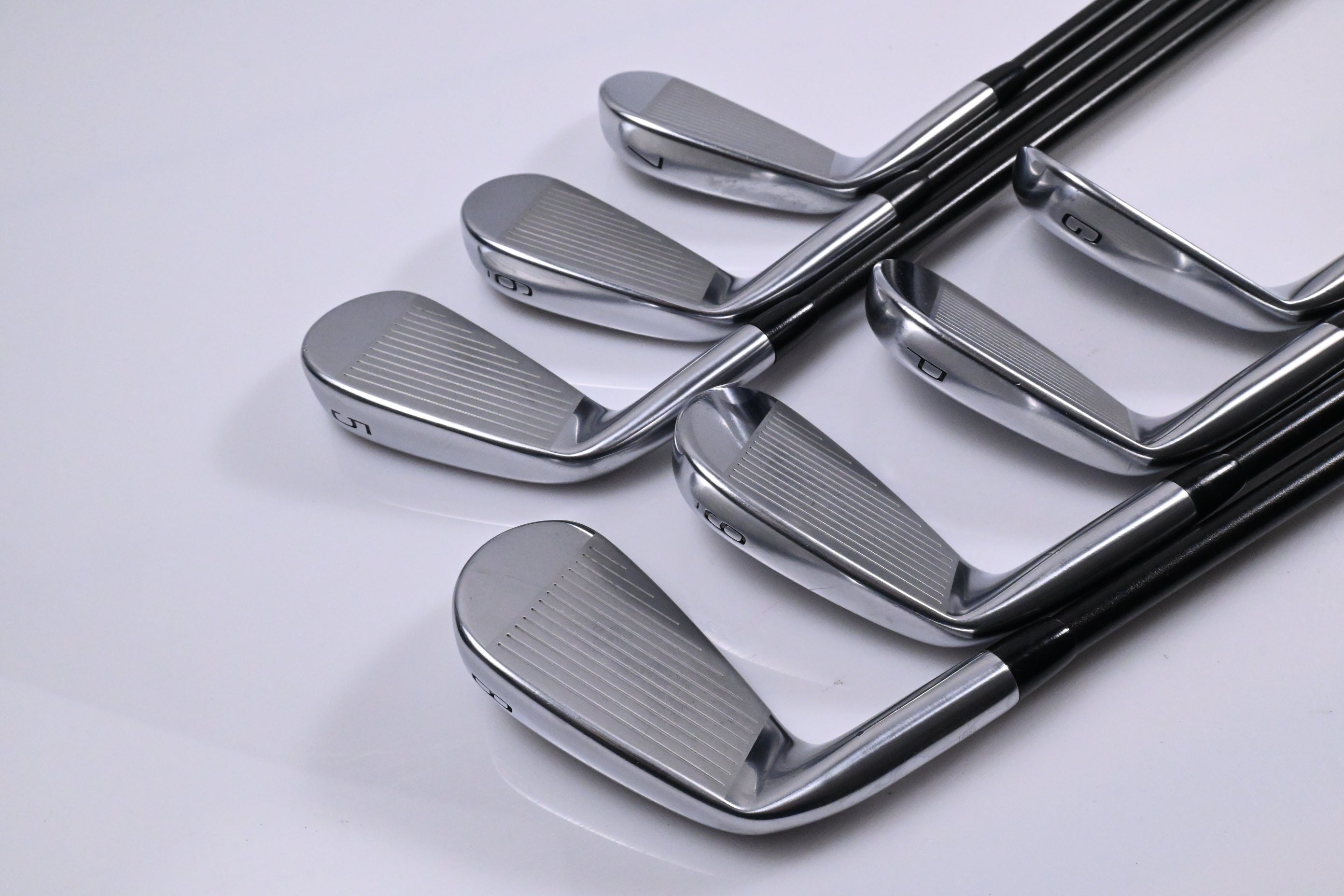 Mizuno Pro 225 Irons / 5-PW+GW / Stiff Flex LA Golf A-Series High 65 Shafts