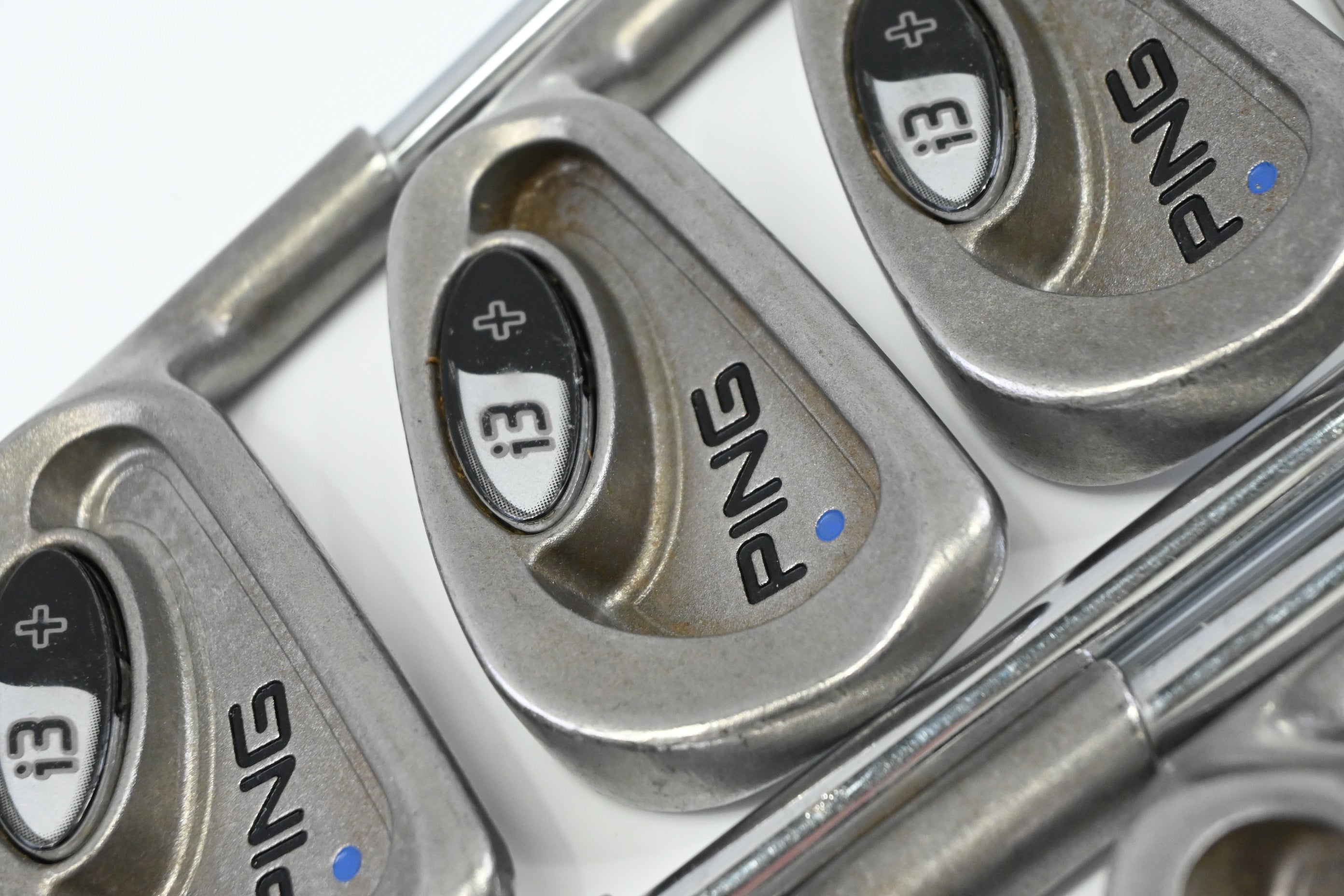 Ping i3+ Irons / 3-PW+SW+LW / Blue Dot / Regular Flex Ping Steel Shafts / No #5