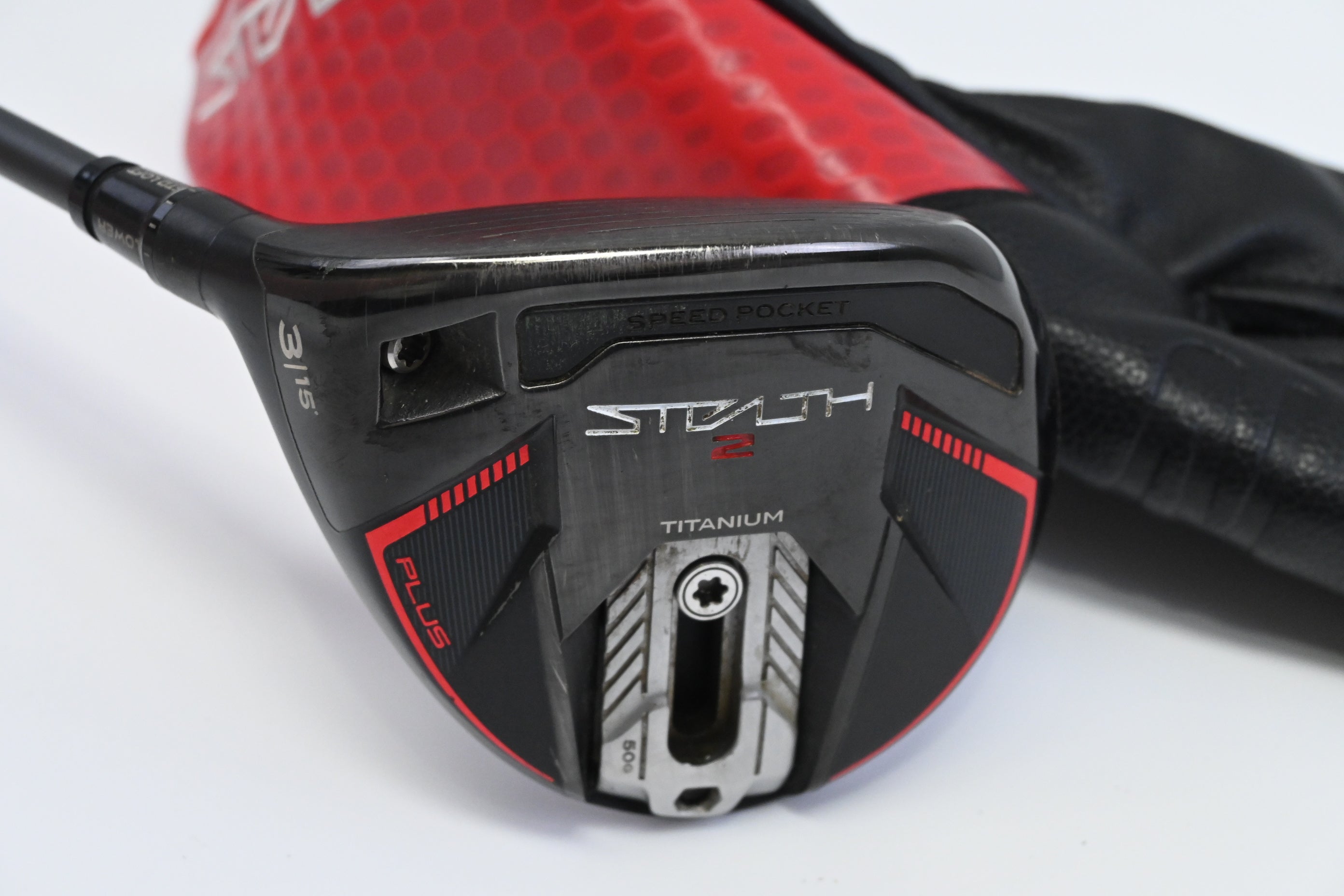 Left Handed Taylormade Stealth 2 Plus #3 Wood / 15 Degree / HZRDUS Smoke iM10