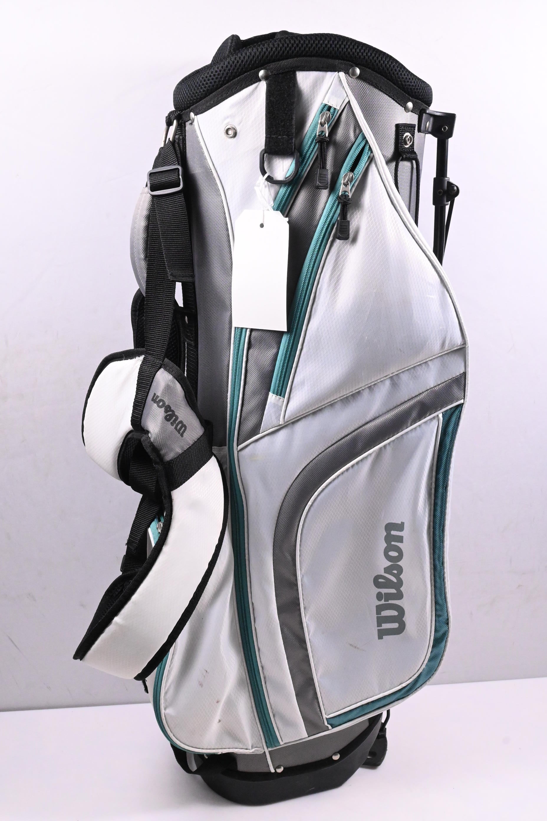 Wilson Stand Bag / 6-Way Divider / White, Green , Grey