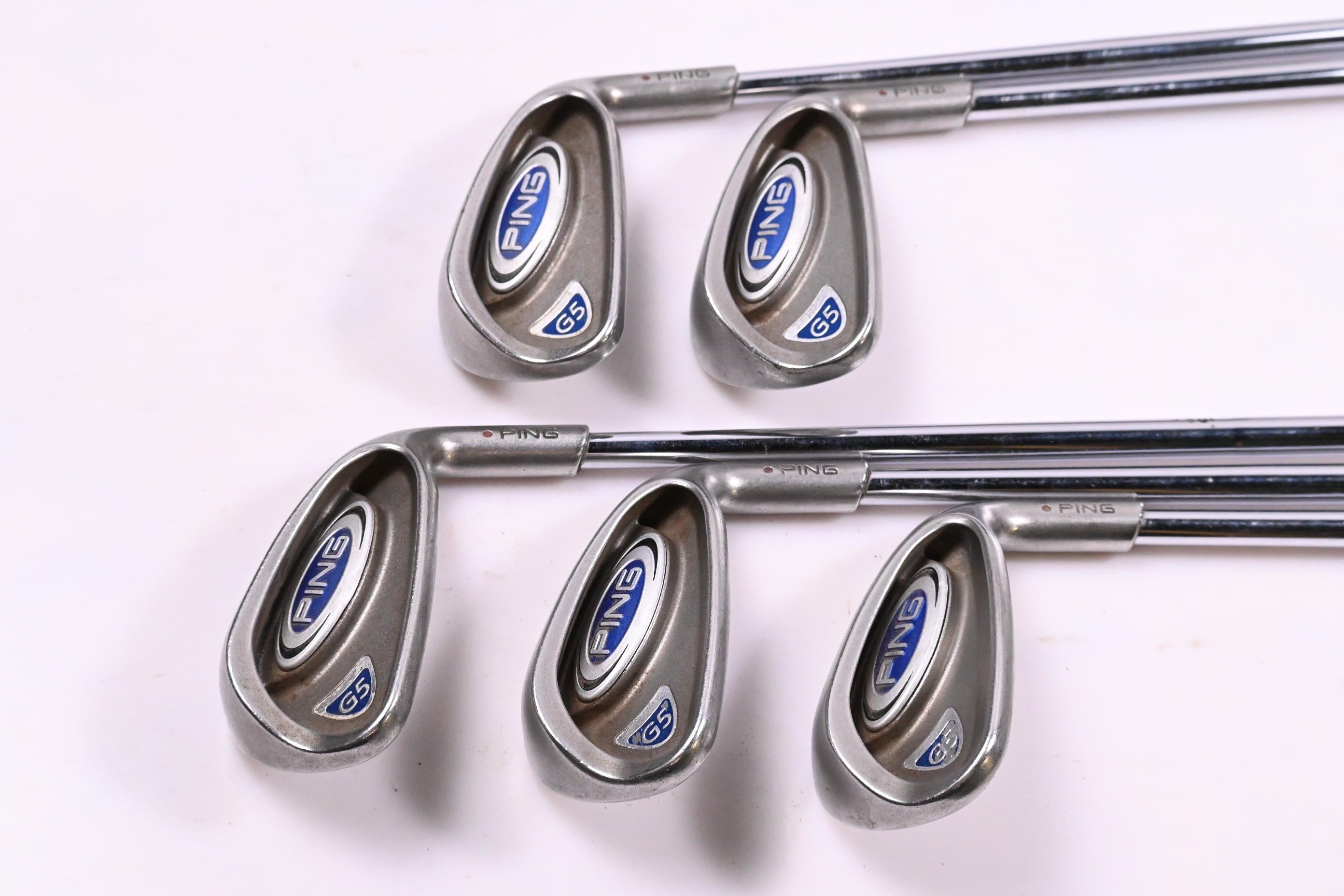 Ping G5 Irons / 7-PW+SW / Red Dot / Regular Flex Steel Shafts