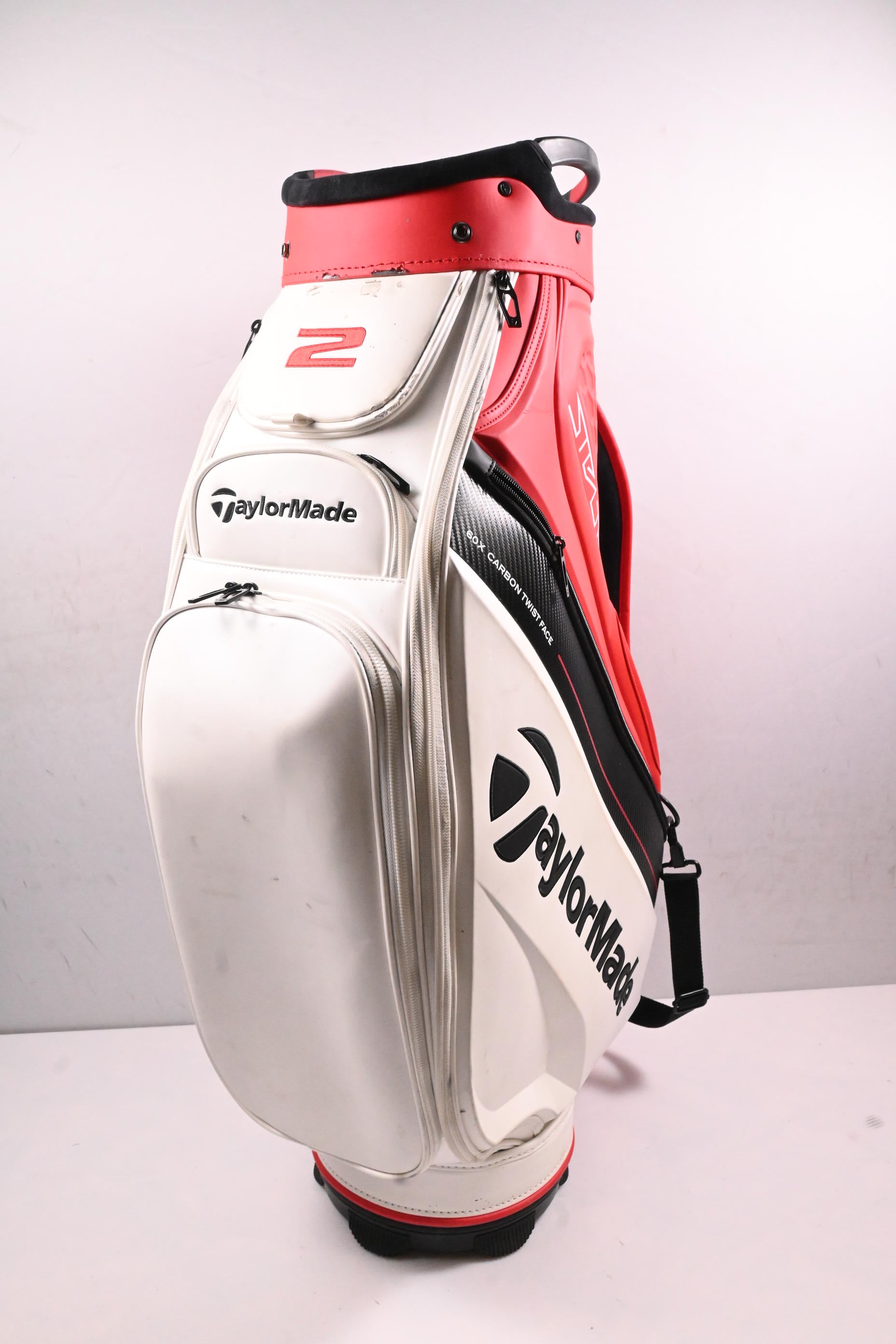 Taylormade Stealth 2 Tour Bag / 6-Way Divider / Red, White
