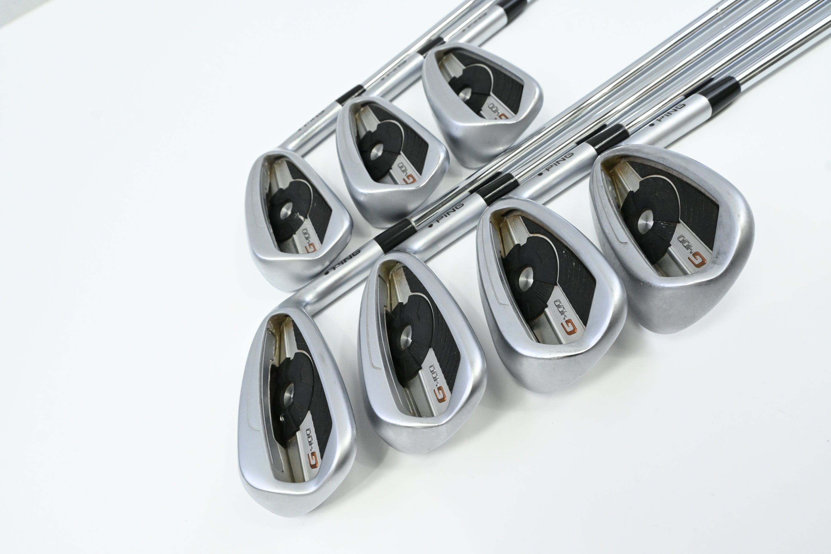 Ping G400 Irons / 5-PW+SW / Black Dot / Senior Flex Ping CFS Distance Shafts