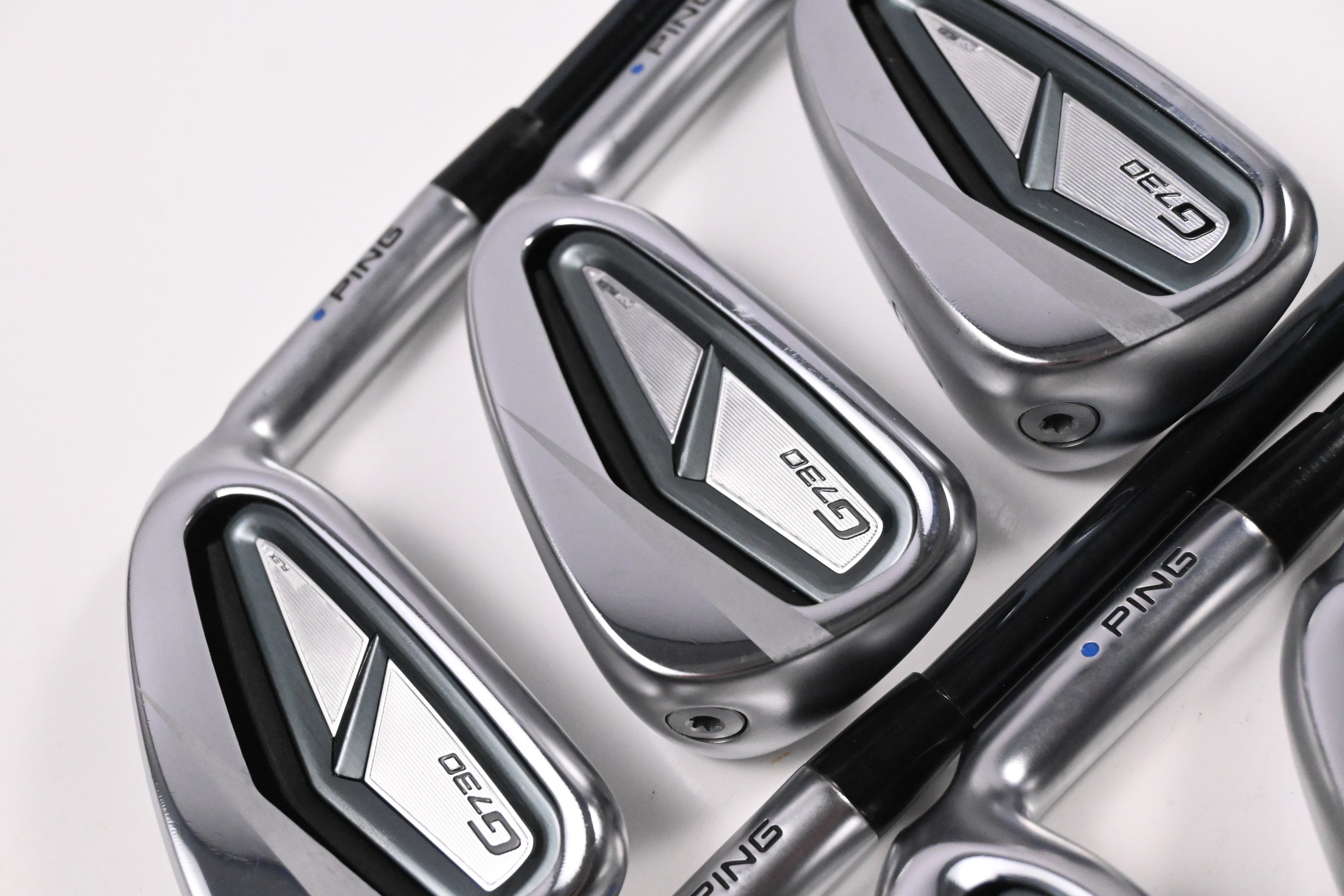 Ping G730 Irons / 5-PW / Blue Dot / Senior Flex UST Mamiya Recoil DART 65 Shafts