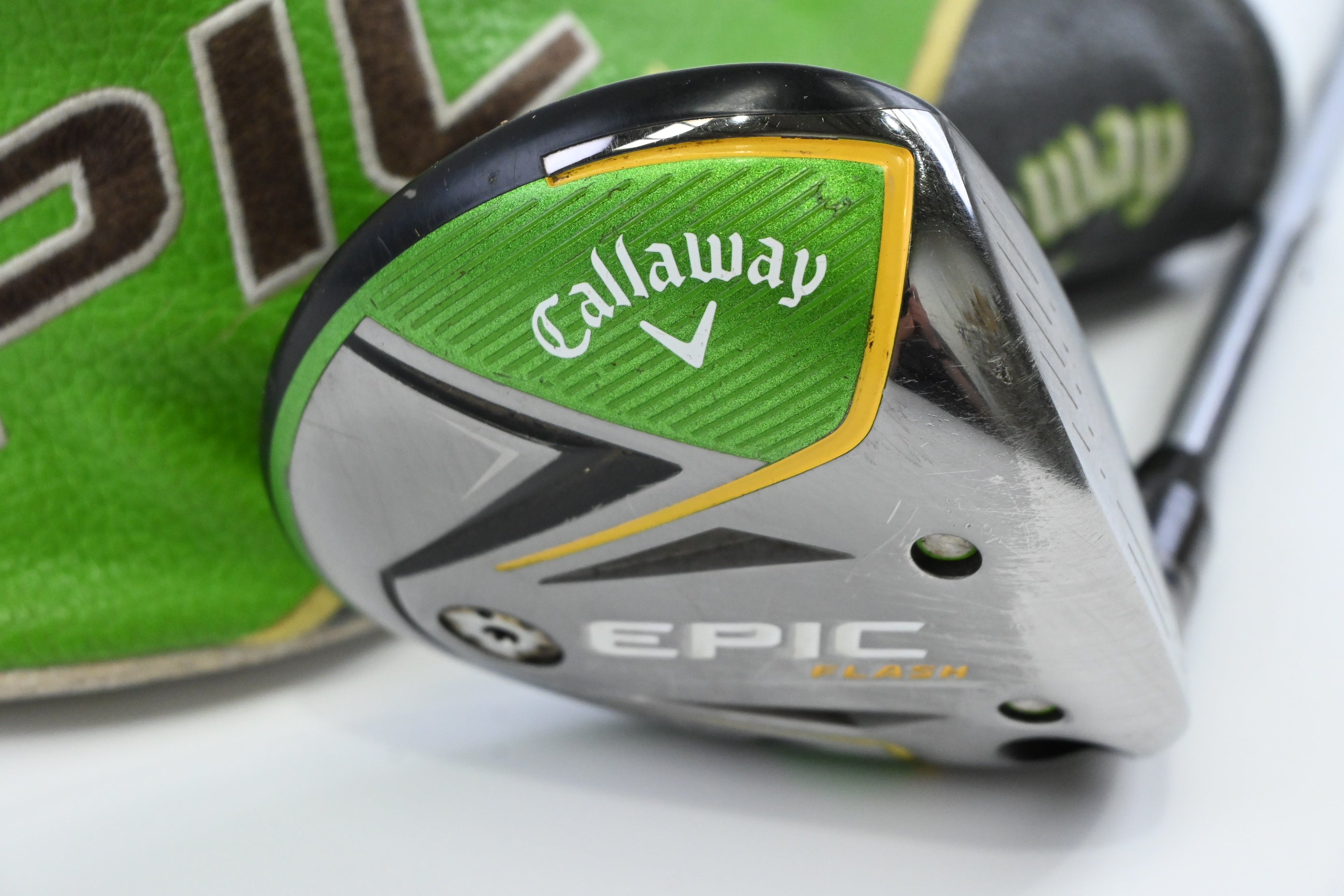 Ladies Callaway Epic Flash #3 Wood / 15 Degree / Ladies Flex Evenflow Green 40