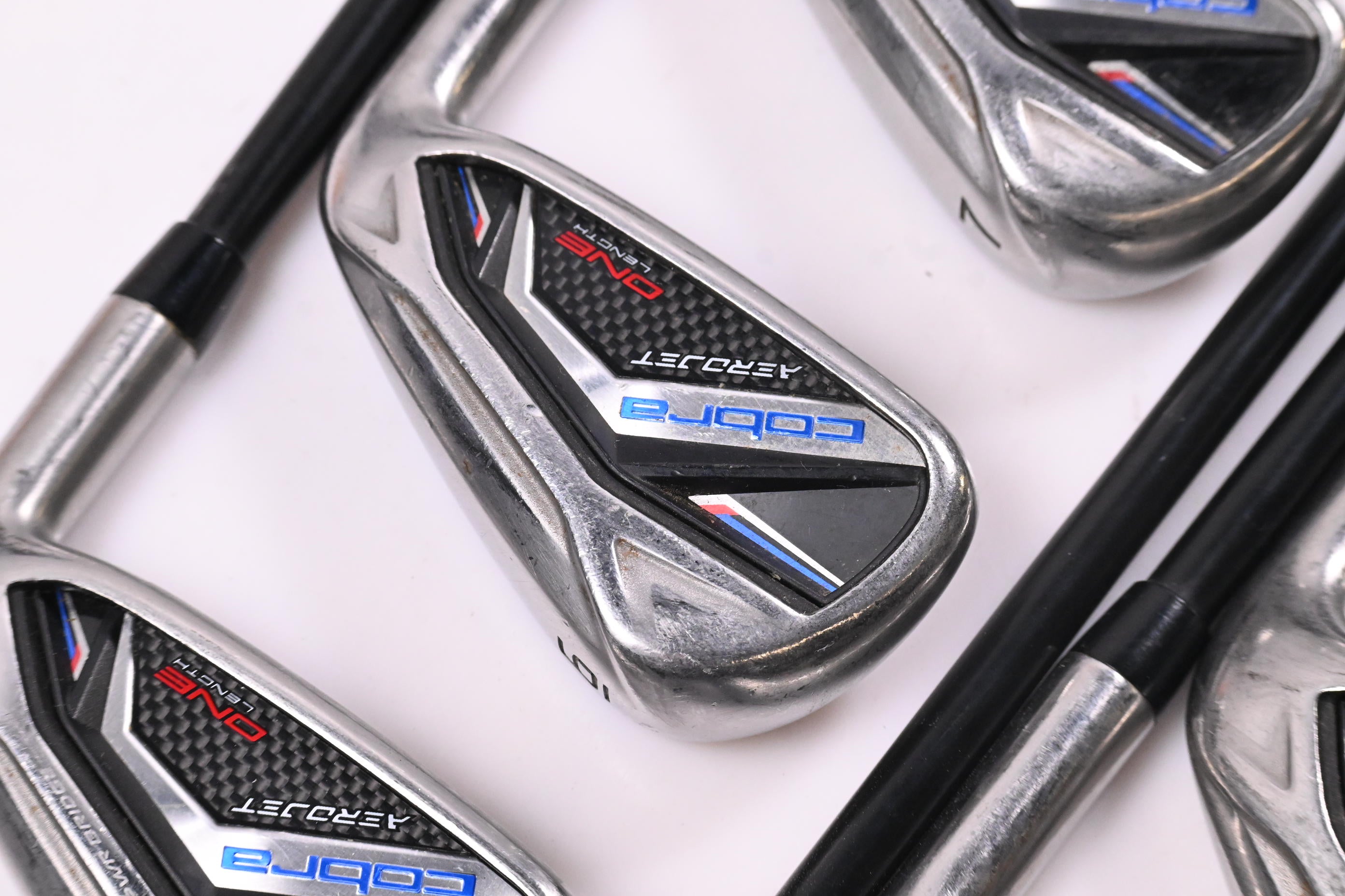 Cobra Aerojet One Length Irons / 5-PW+GW / Regular Flex KBS PGI 75 Shafts