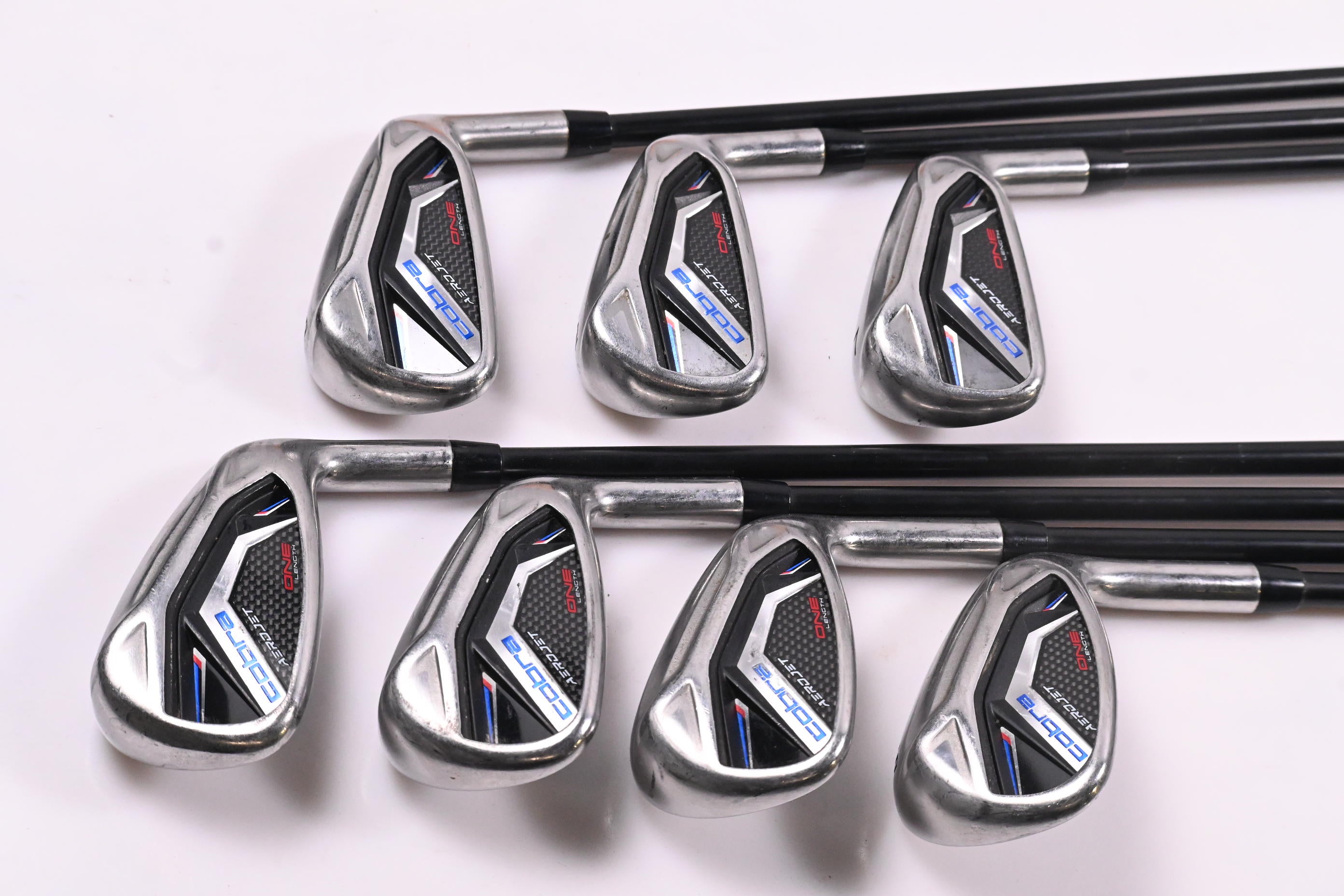 Cobra Aerojet One Length Irons / 5-PW+GW / Regular Flex KBS PGI 75 Shafts