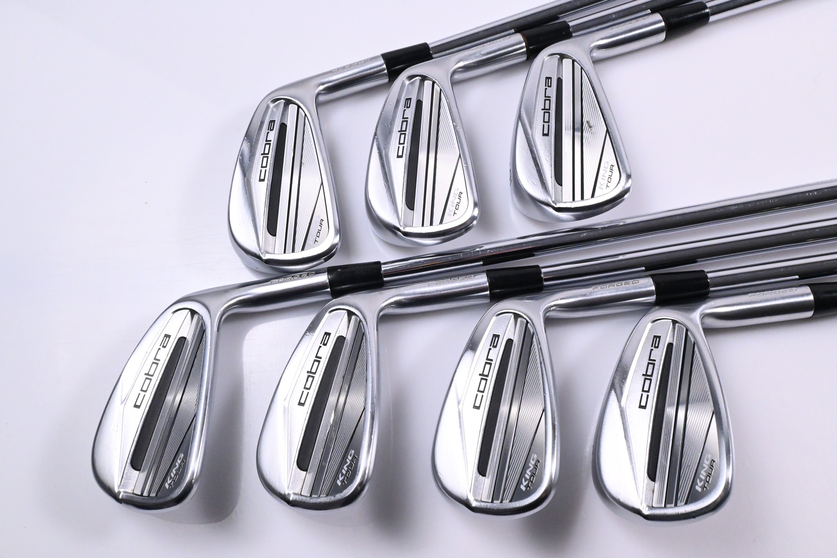Cobra King Tour 2023 Irons / 4-PW / Stiff Flex KBS $-Taper Lite 100 Shafts