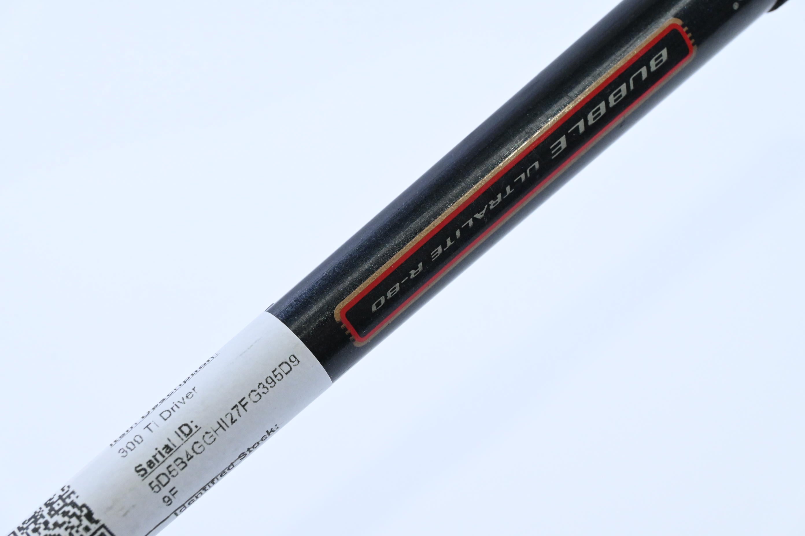 Taylormade 300 Ti Driver / 9.5 Degree / Regular Flex Bubble Ultralite 80 Shaft