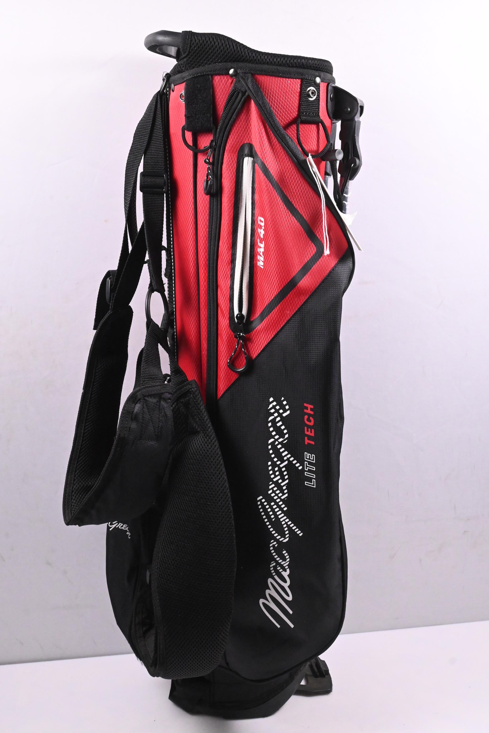 MacGregor Lite Tech Mac 4.0 Stand Bag / 4-Way Divider / Red, Black
