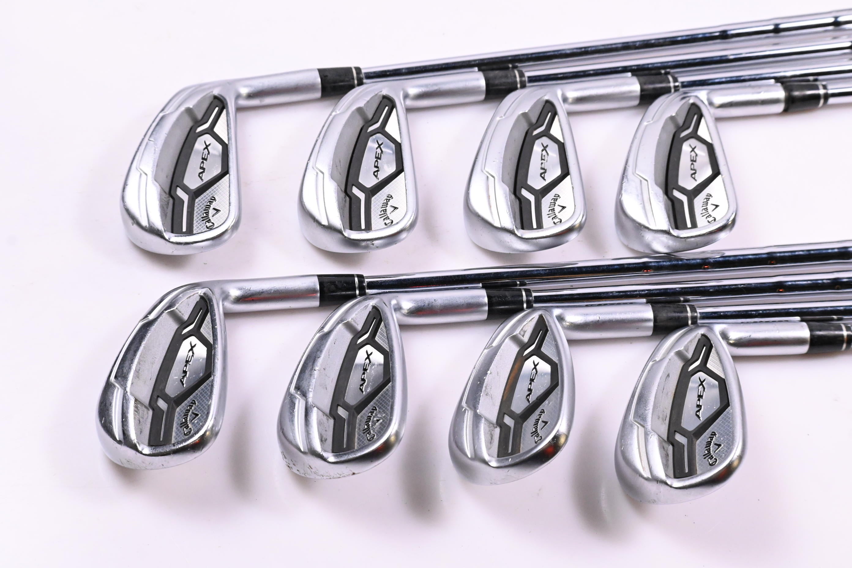 Callaway Apex CF16 Irons / 4-PW+SW / Stiff Flex KBS Tour-V 110 Shafts