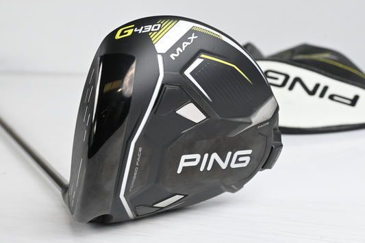 Left Hand Ping G430 Max Driver / 10.5 Degree / Stiff Flex Ping Tour Chrome 2.0
