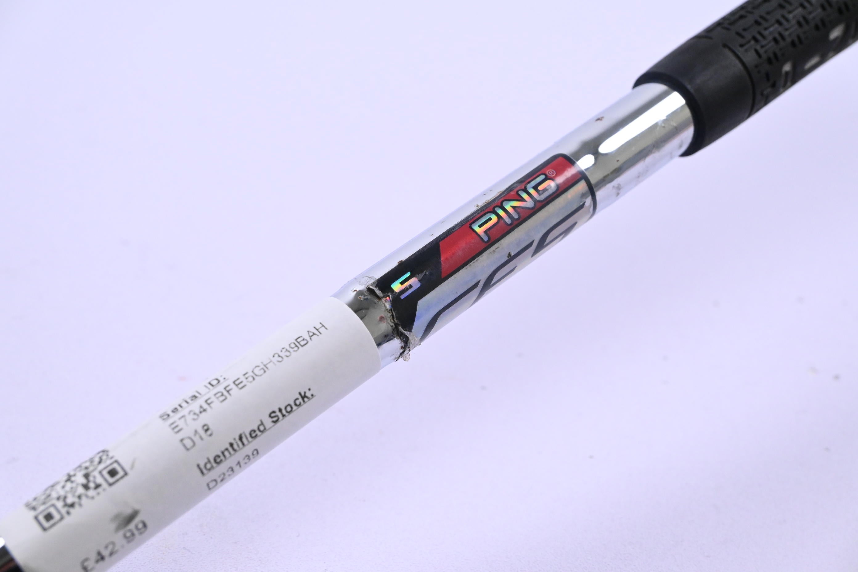 Ping i20 #4 Iron / 24 Degree / Black Dot / Stiff Flex Ping CFS Shaft