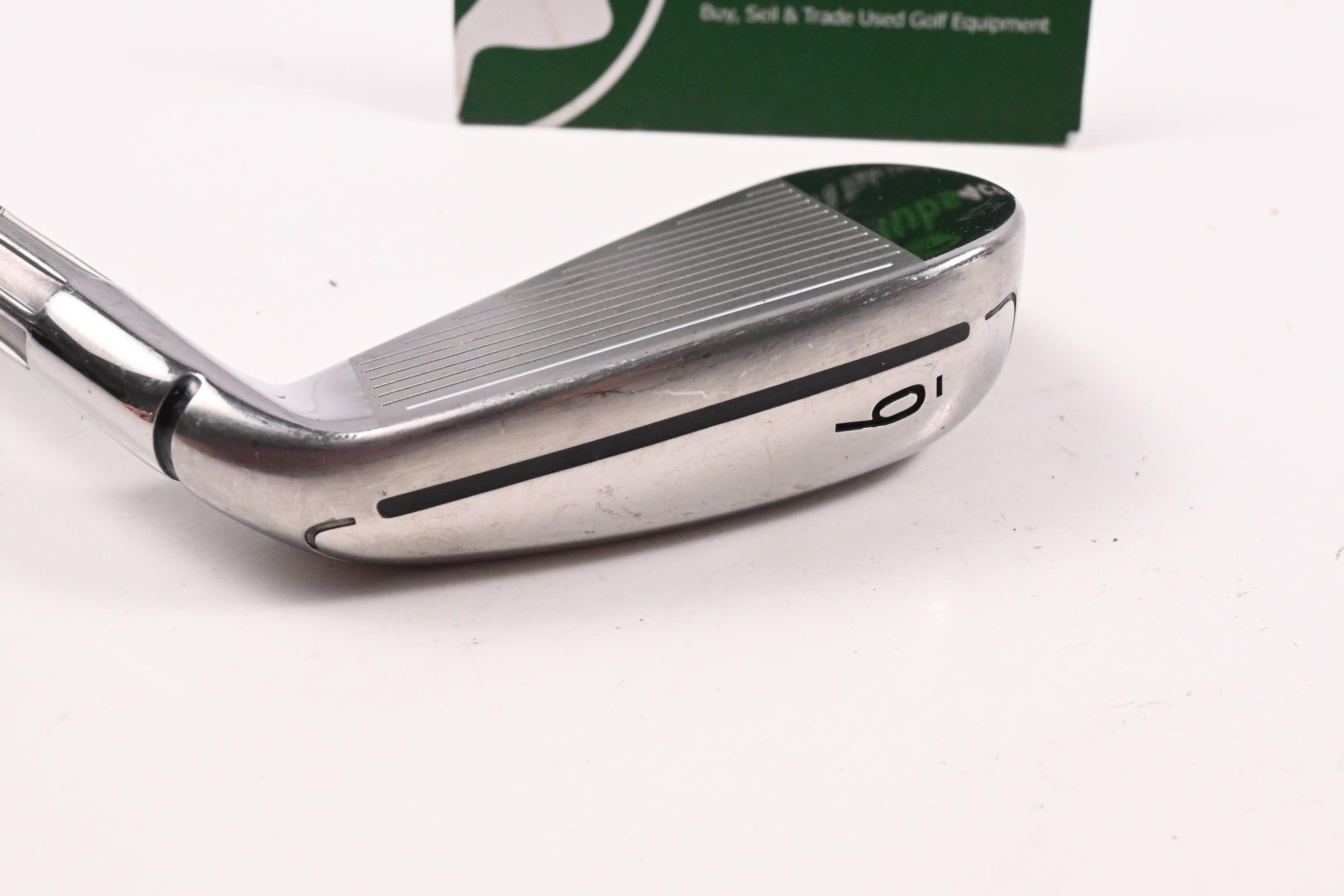 Left Hand Taylormade M6 #6 Iron / Regular Flex Fujikura Atmos Orange 6 Shaft
