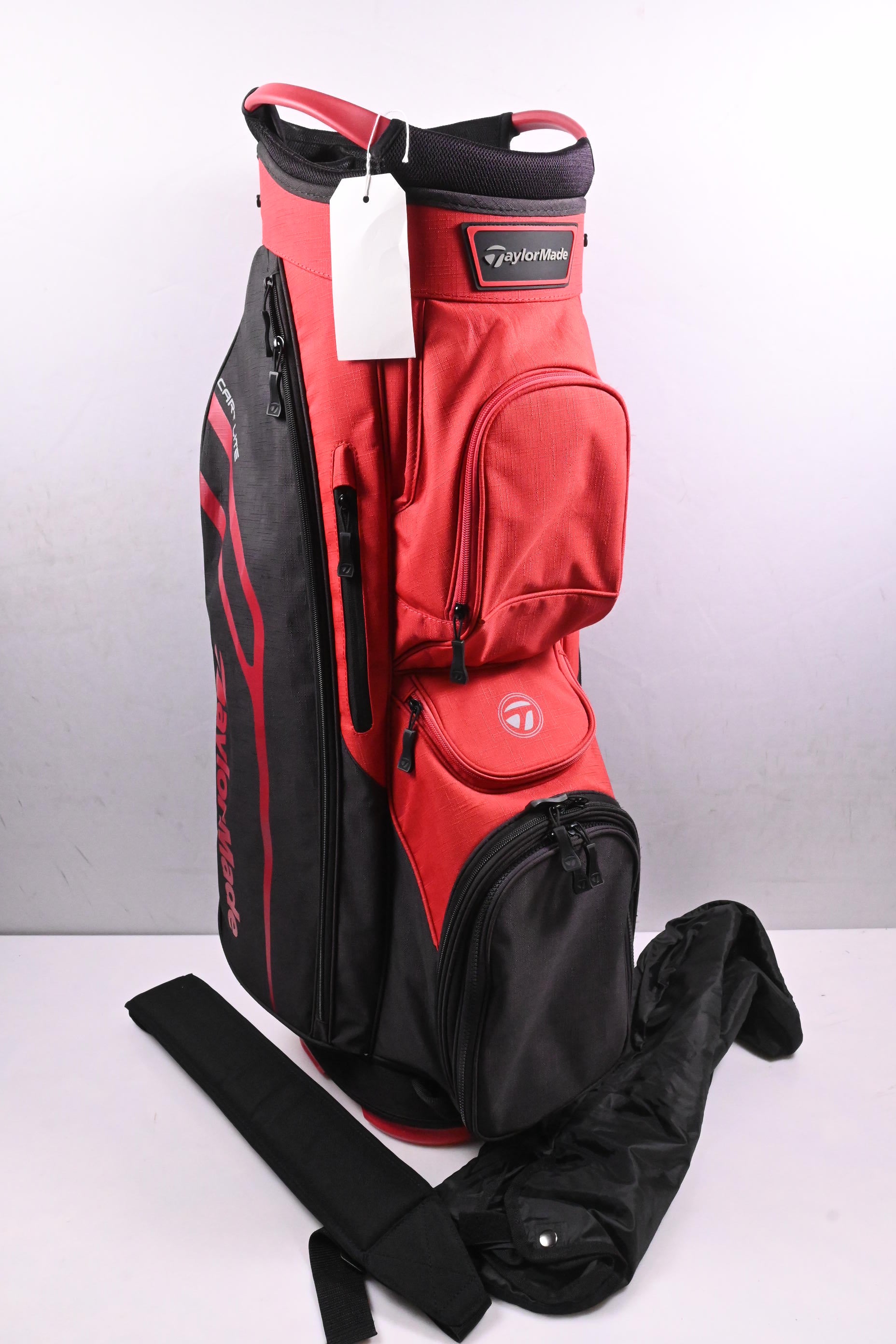 Taylormade Cart Lite Cart Bag / 14-Way Divider / Red & Black