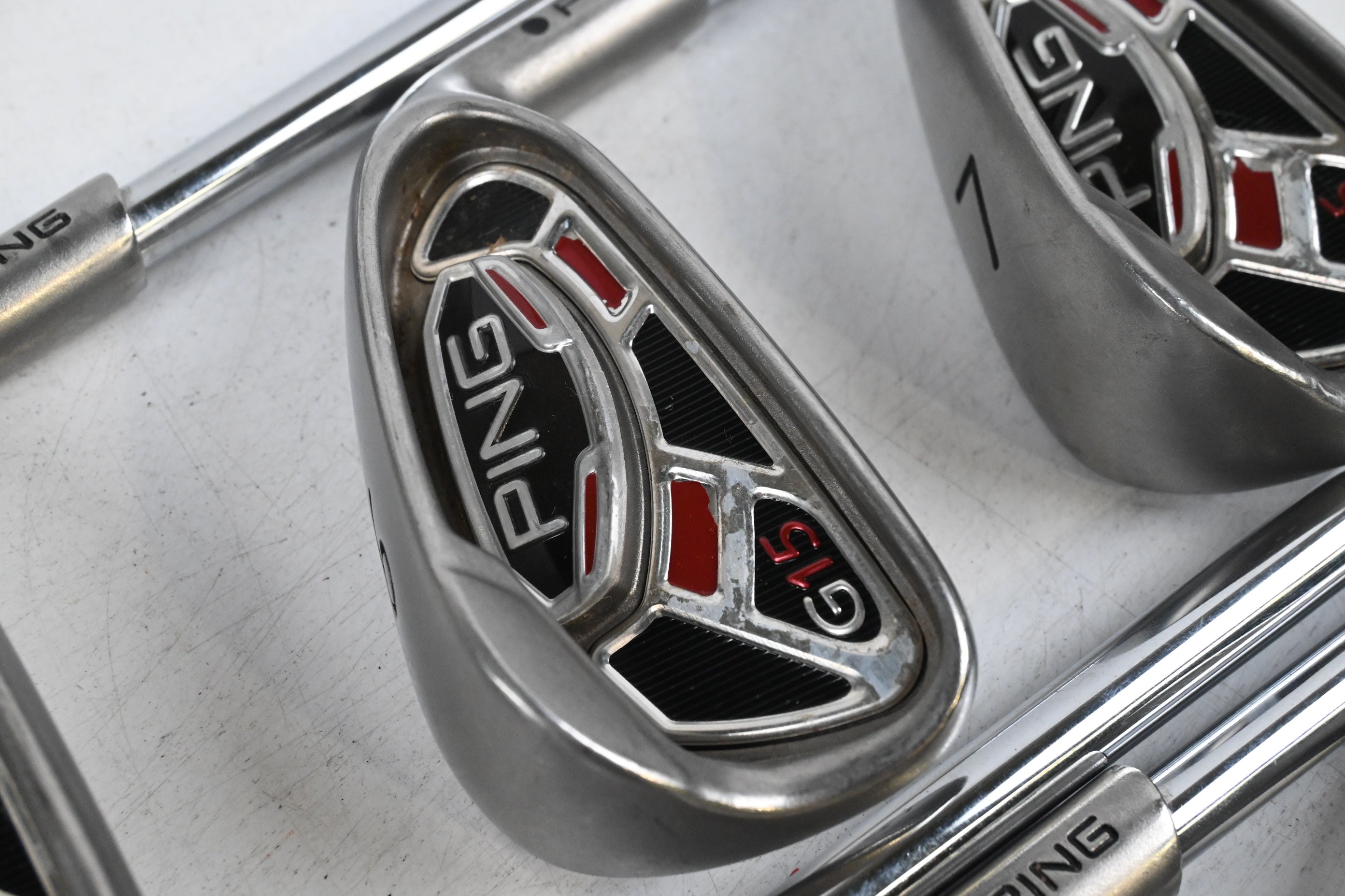Ping G15 Irons / 5-PW / Black Dot / Regular Flex Ping AWT Shafts