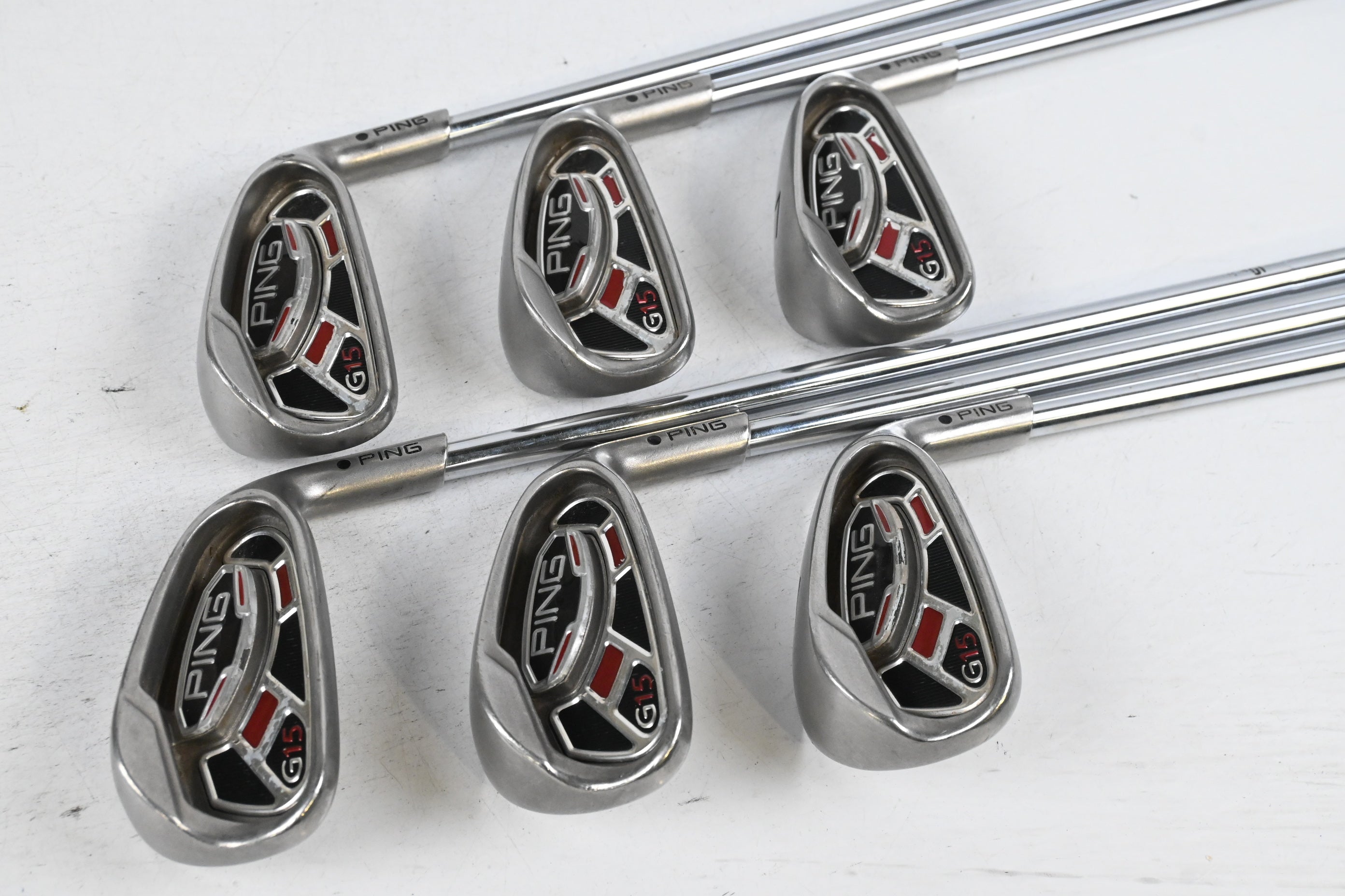 Ping G15 Irons / 5-PW / Black Dot / Regular Flex Ping AWT Shafts