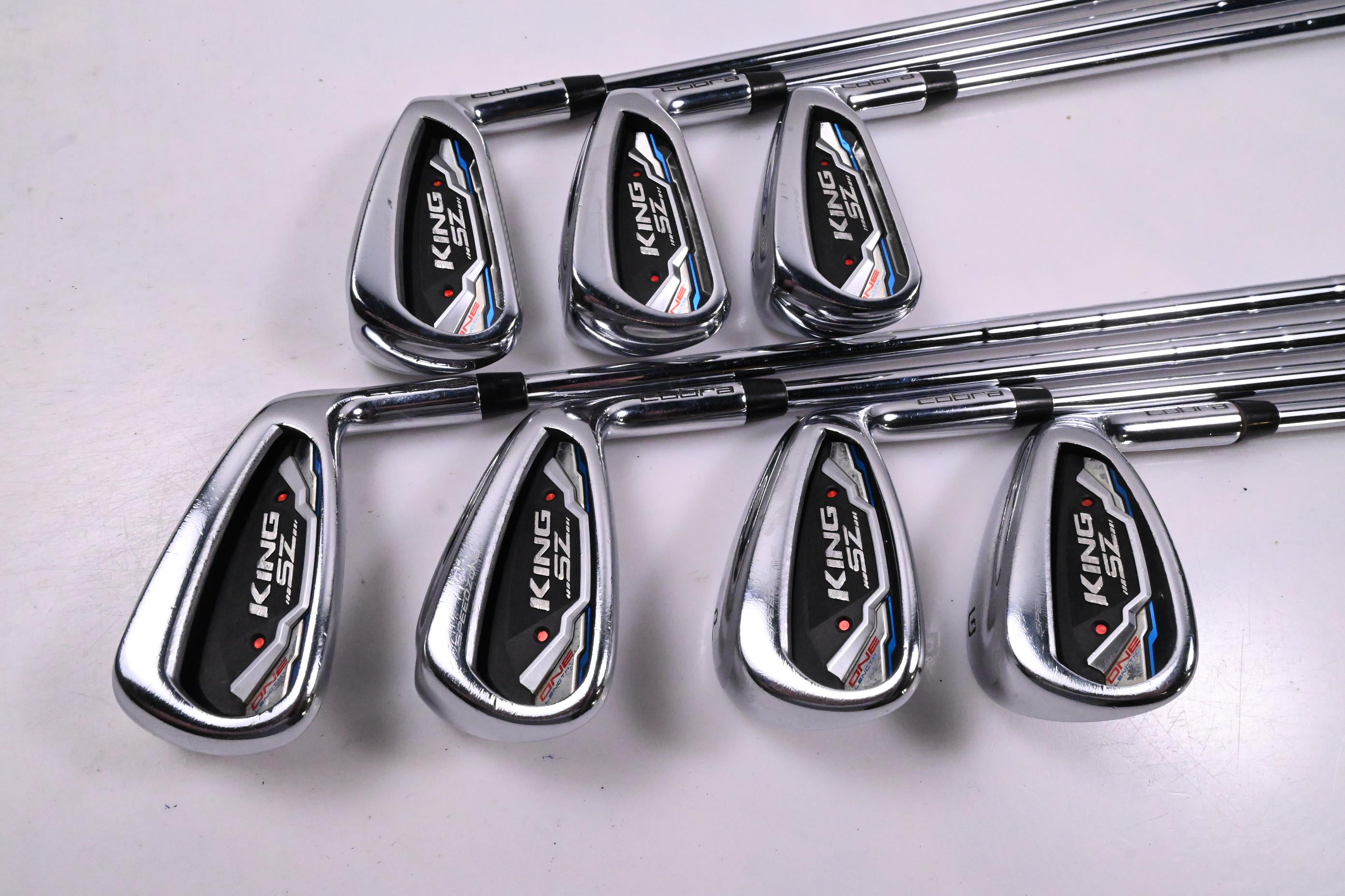 Cobra King Speedzone One Length Irons / 5-PW+GW / Stiff Flex KBS Tour 80