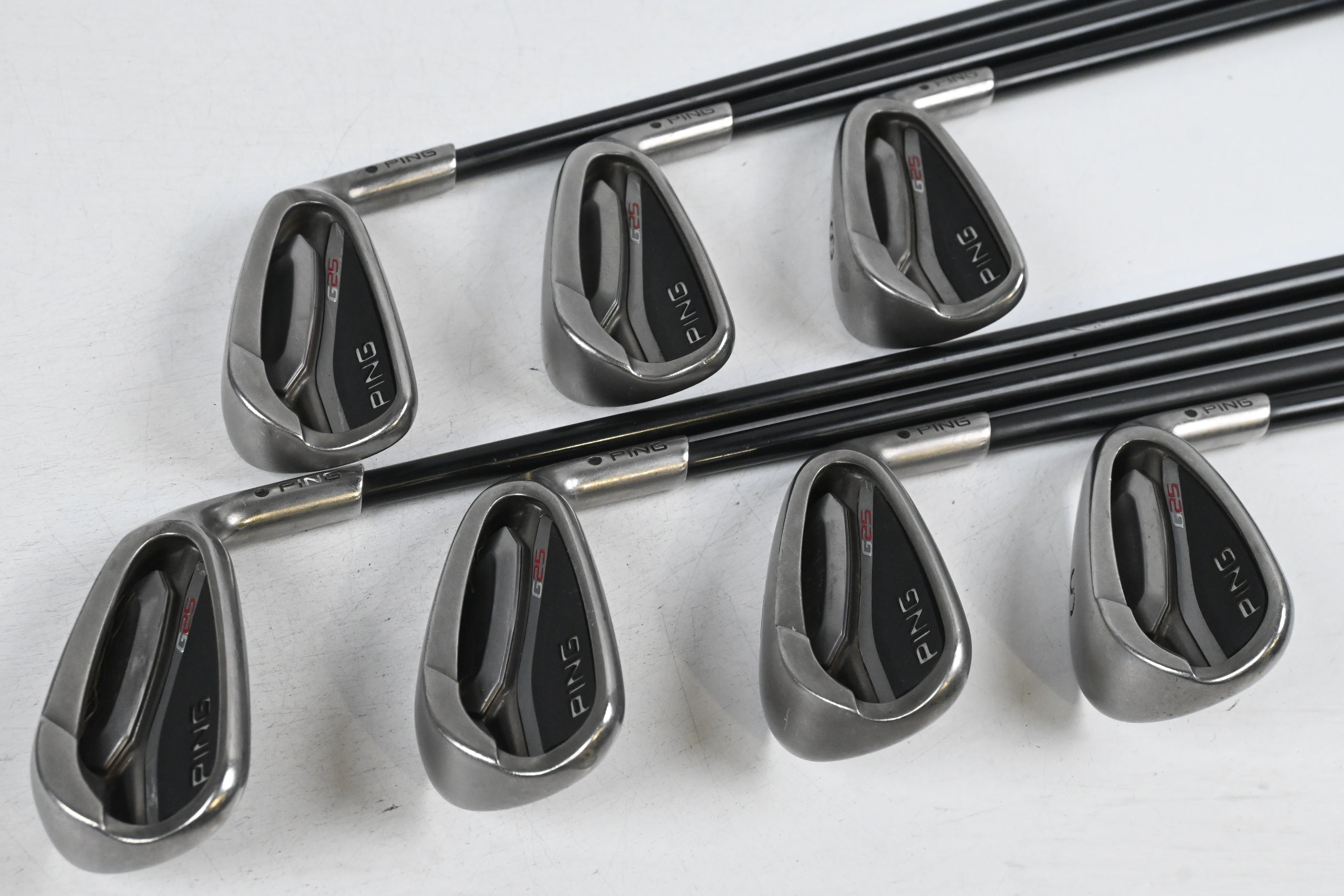 Ping G25 Irons / 6-PW+GW+SW / Black Dot / Regular Flex Ping TFC 189 Shafts