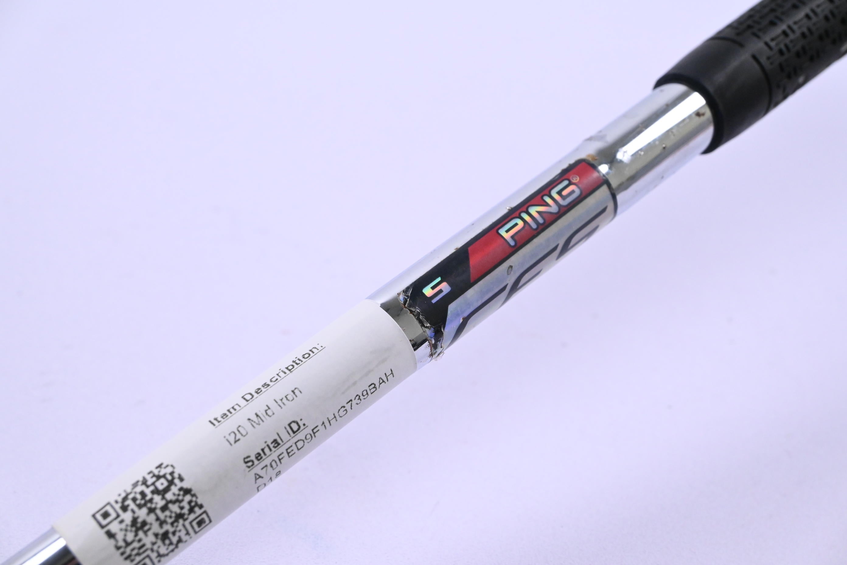 Ping i20 #6 Iron / Black Dot / Stiff Flex Ping CFS Shaft