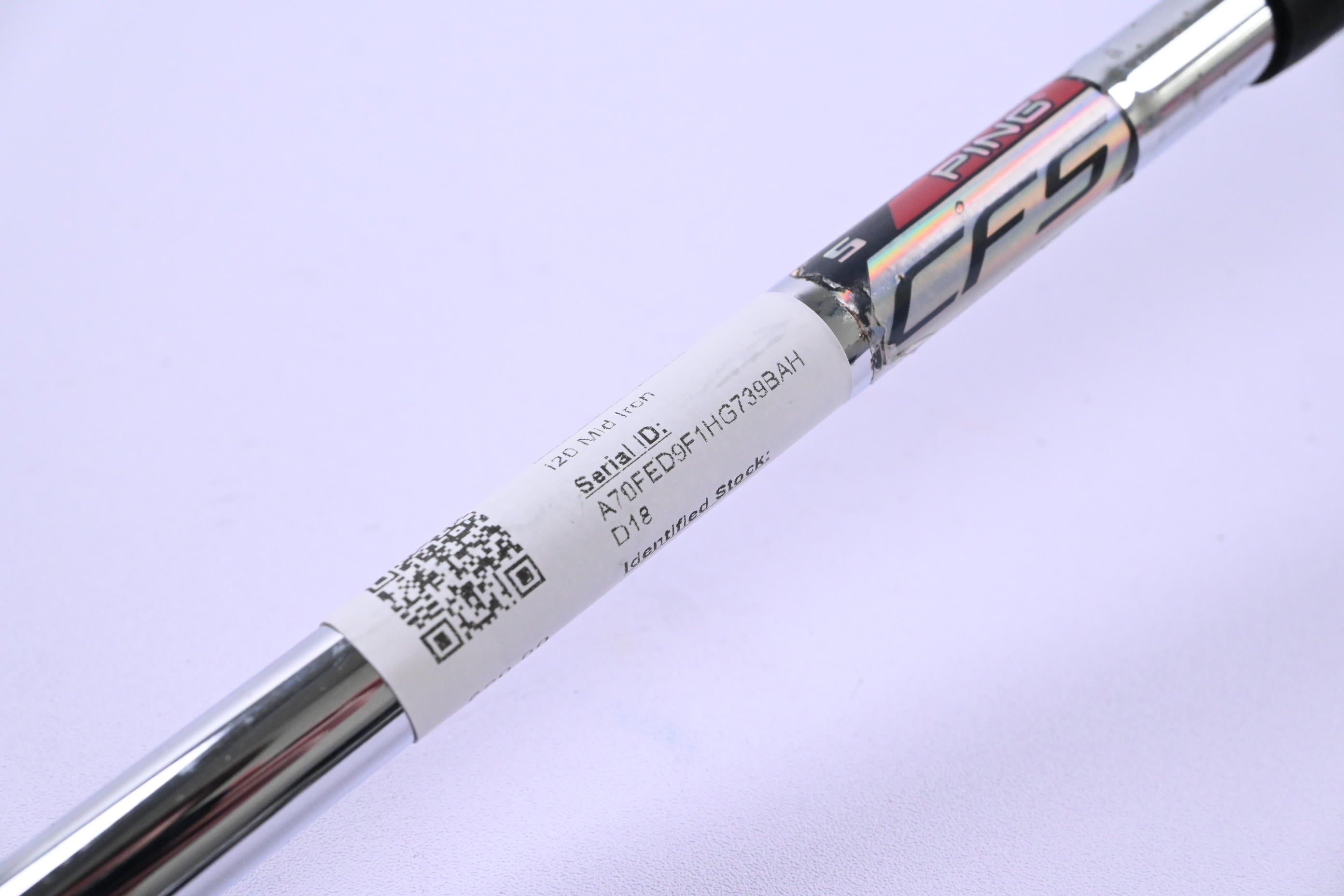 Ping i20 #6 Iron / Black Dot / Stiff Flex Ping CFS Shaft