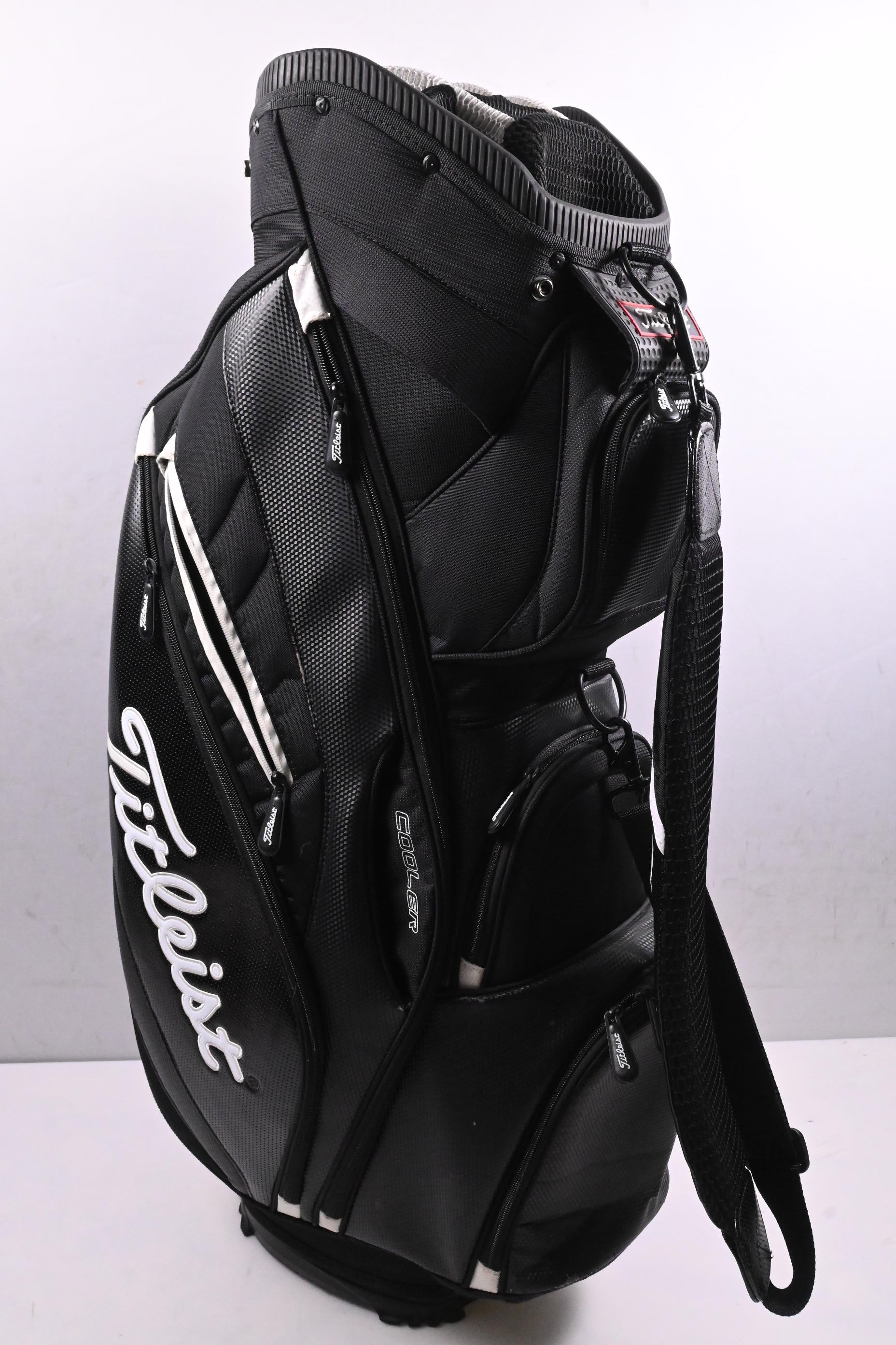 Titleist Cart Bag / 14-Way Divider / Black & White