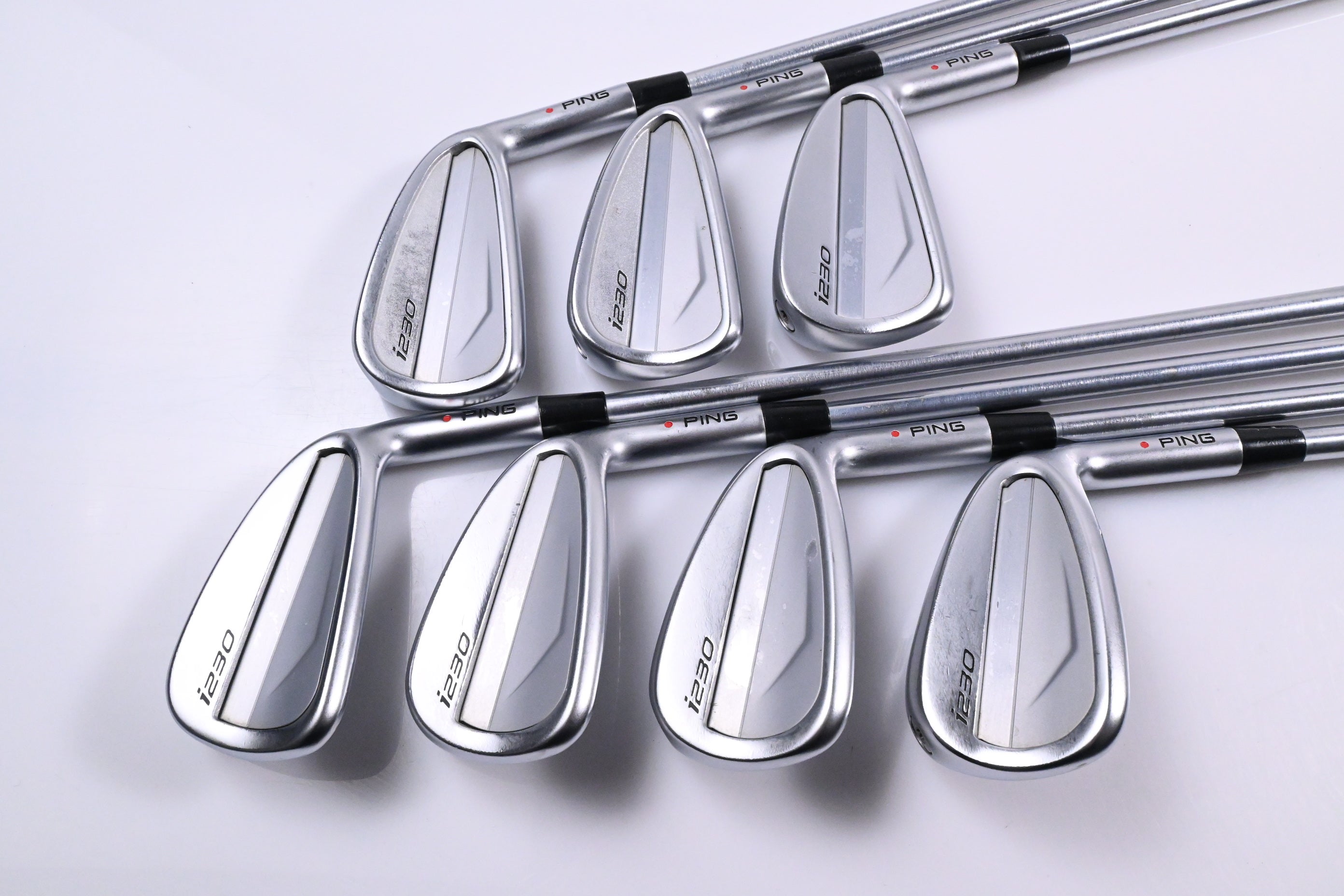 Ping i230 Irons / 4-PW / Red Dot / Regular Plus Flex Project X IO 105 Shafts
