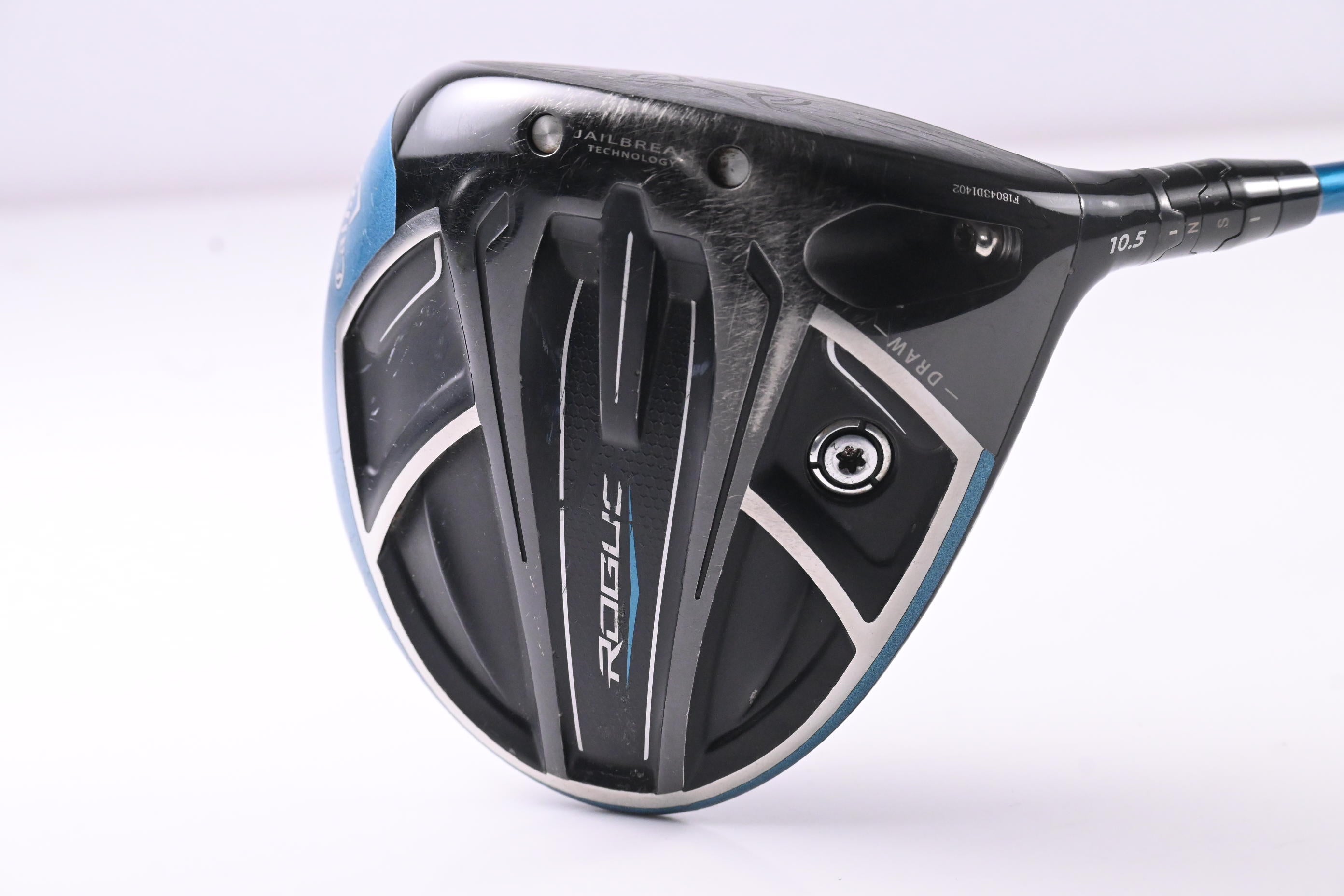 Callaway Rogue Draw Driver / 10.5 Degree / Stiff Flex Evenflow Blue 65 Shaft