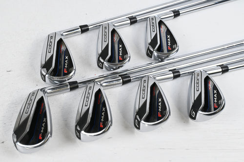 Cobra F-Max One Length Irons / 5-PW+GW / Senior Flex Steel Shafts