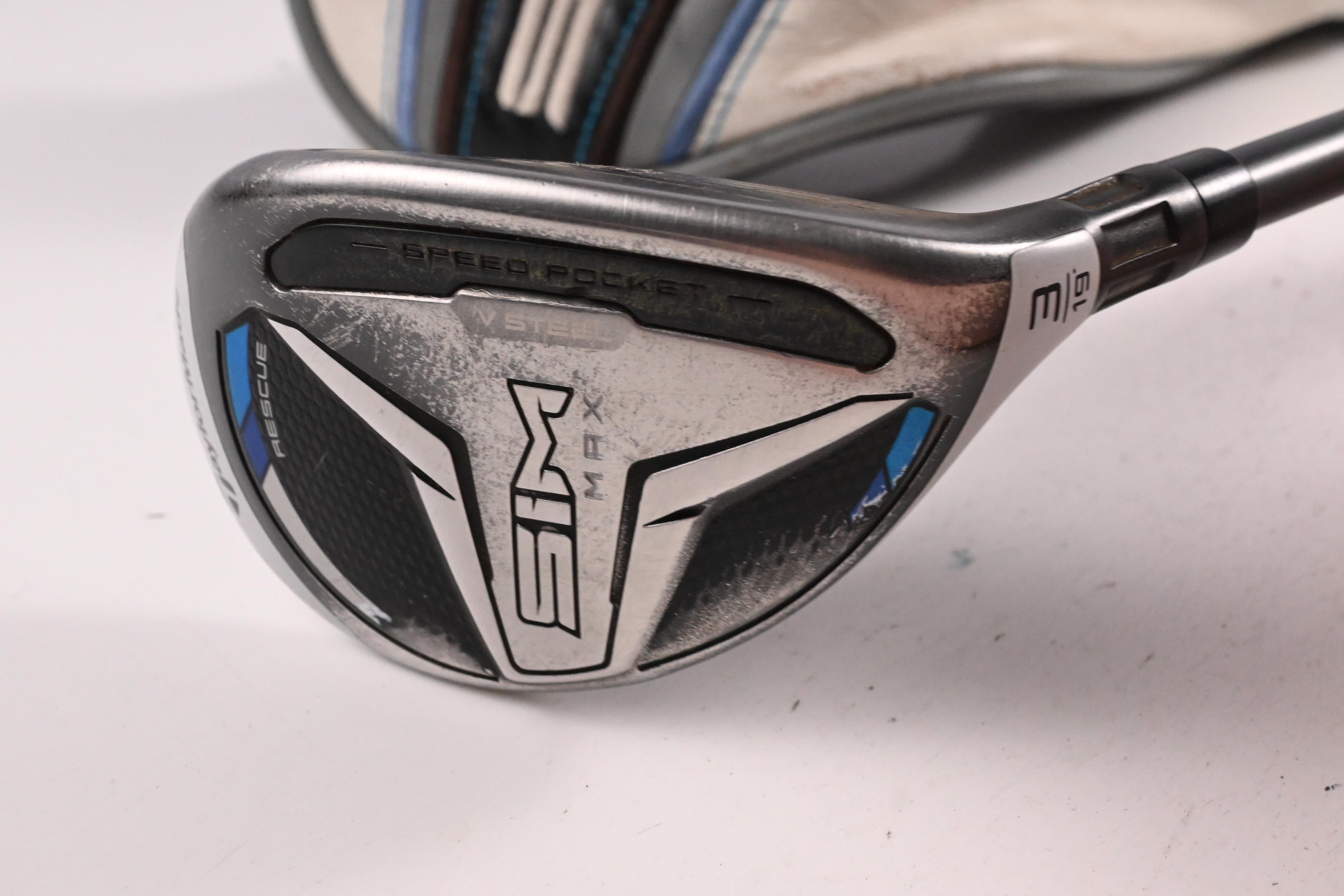 Taylormade SIM Max #3 Hybrid / 19 Degree / Stiff Flex HZRDUS Smoke Black 80