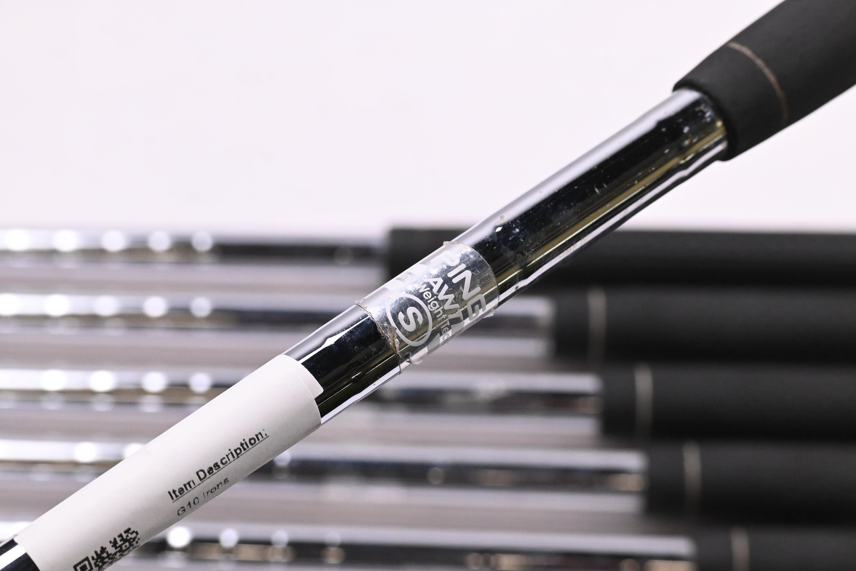 Ping G10 Irons / 4-PW+LW / White Dot / Stiff Flex Ping AWT Shafts