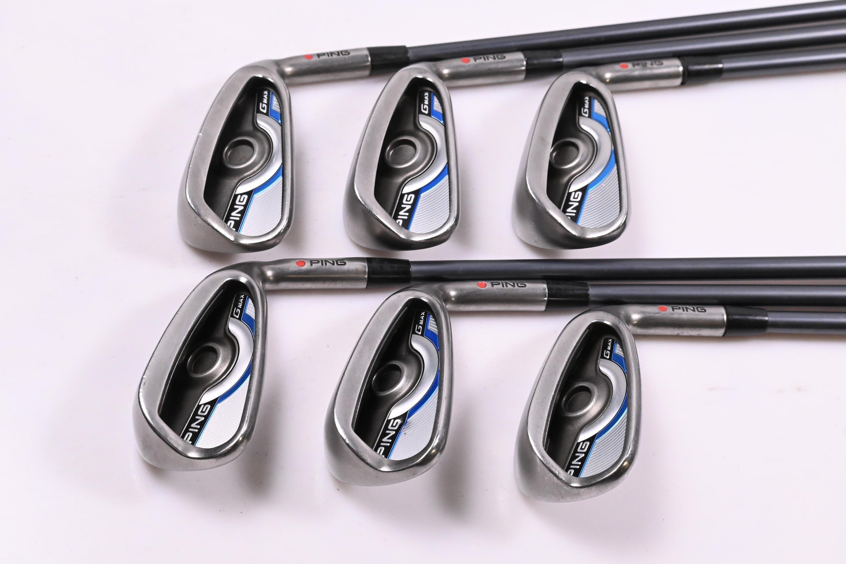 Ping GMax Irons / 5-PW / Red Dot / Regular Flex Ping CFS 70 Shafts