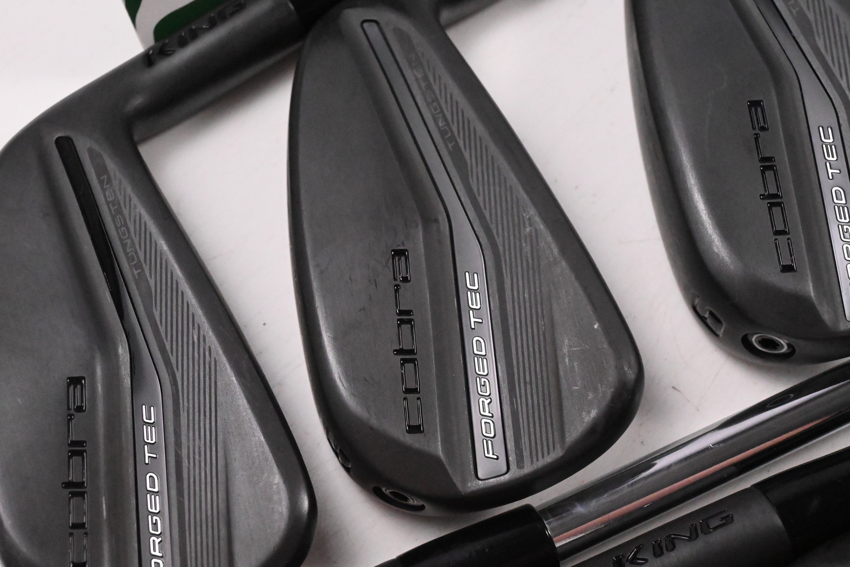 Cobra King Forged Tec 2023 Black Irons / 4-PW / Stiff Flex KBS $-Taper Lite