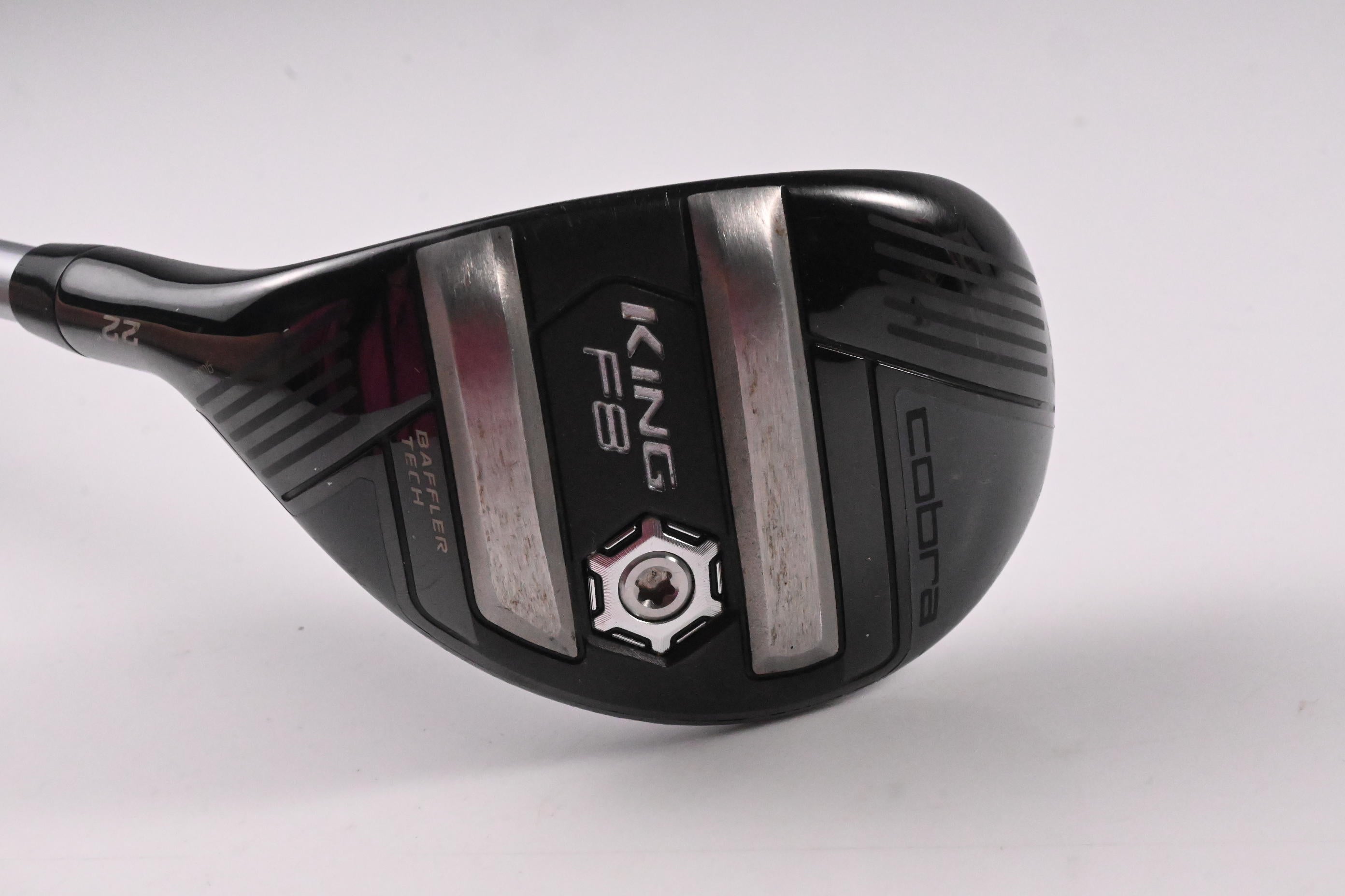 Left Hand Cobra King F8 #4 Hybrid / 22 Degree / Regular Flex Aldila Rogue Pro 75 Shaft