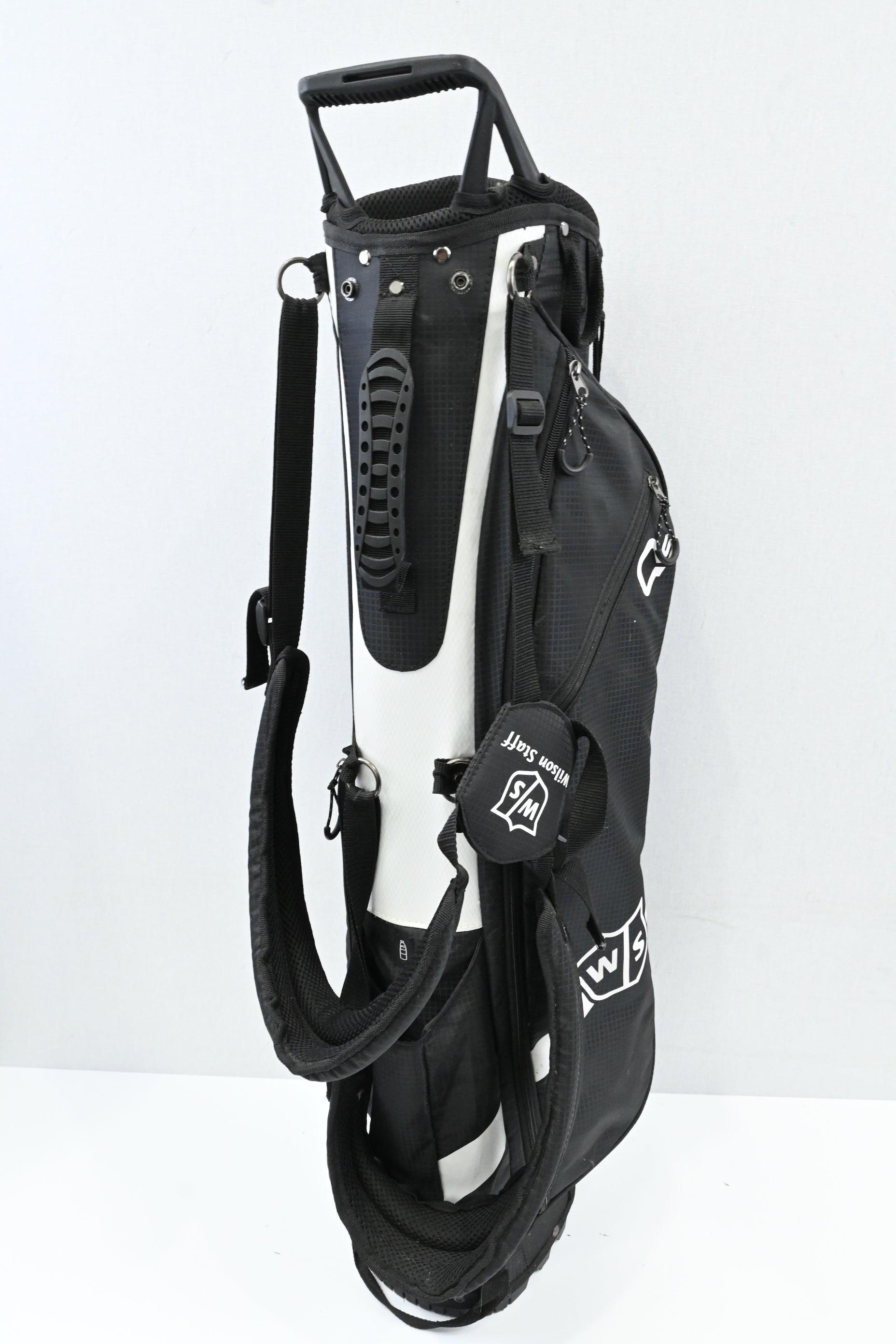 Wilson Staff QS Stand Bag / 3-Way Divider / Black, White