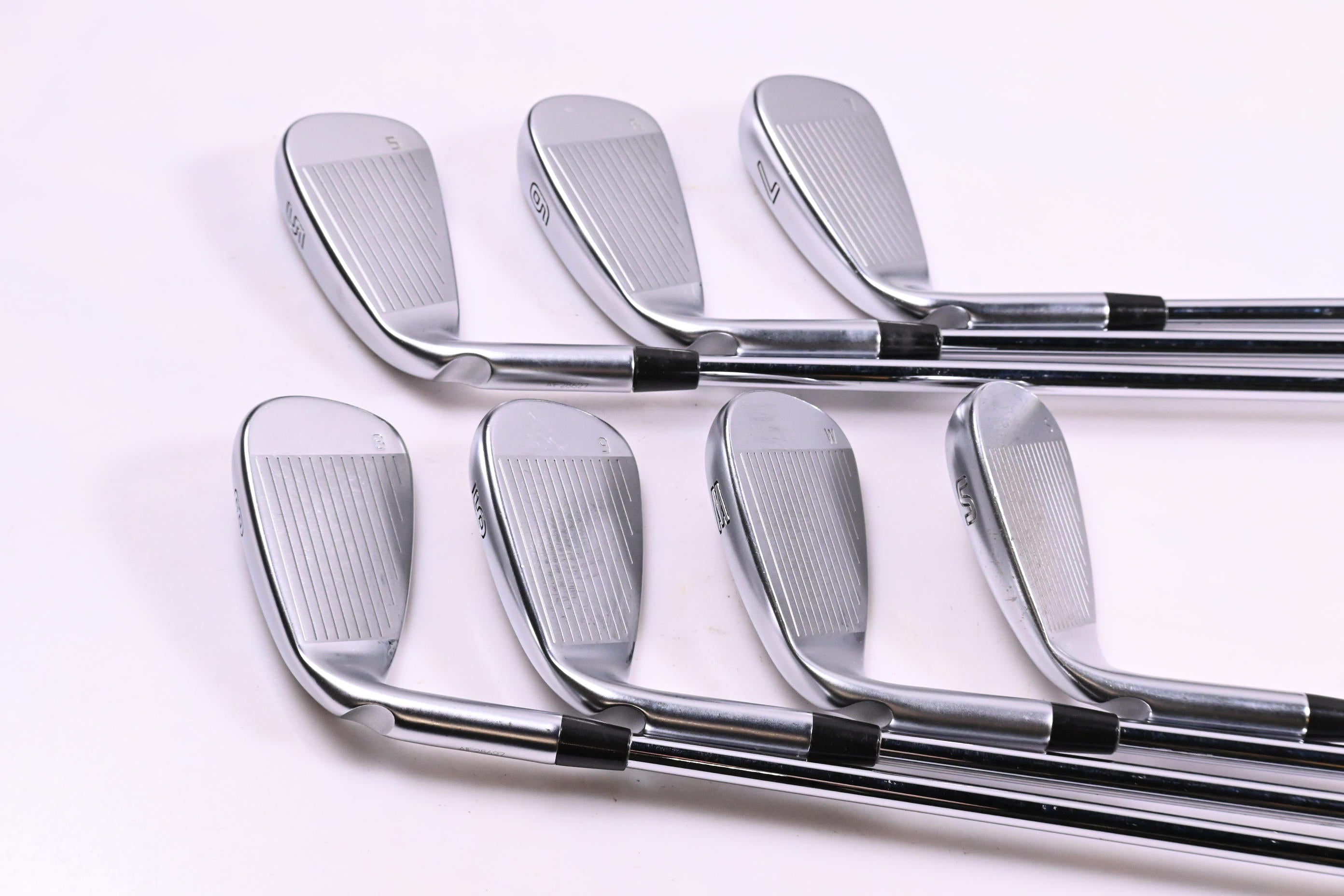 Ping G410 Irons / 5-PW+SW / Green Dot / Regular Flex Ping AWT 2.0 Shafts