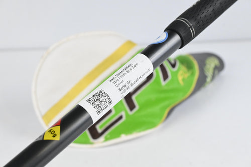 Callaway Epic Flash Sub Zero Driver / 9 Degree / Stiff Flex HZRDUS Smoke Black