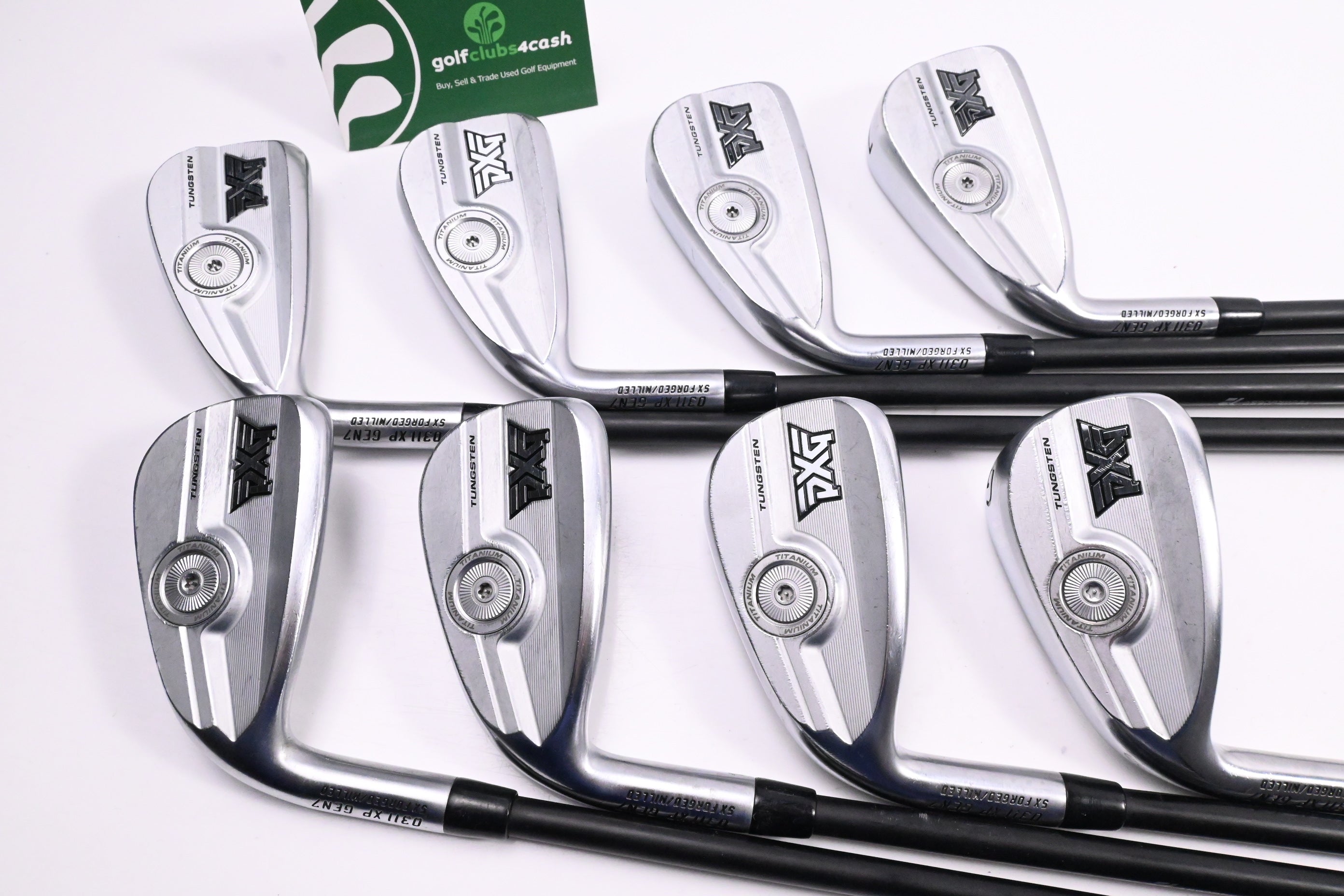 Left Hand PXG 0311 XP Gen7 Irons / 4-PW+GW / Regular Flex MMT 70 Shafts