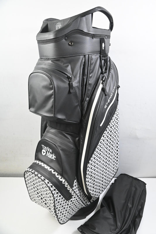 Taylormade Storm Dry Cart Bag / 14-Way Divider / Black, White