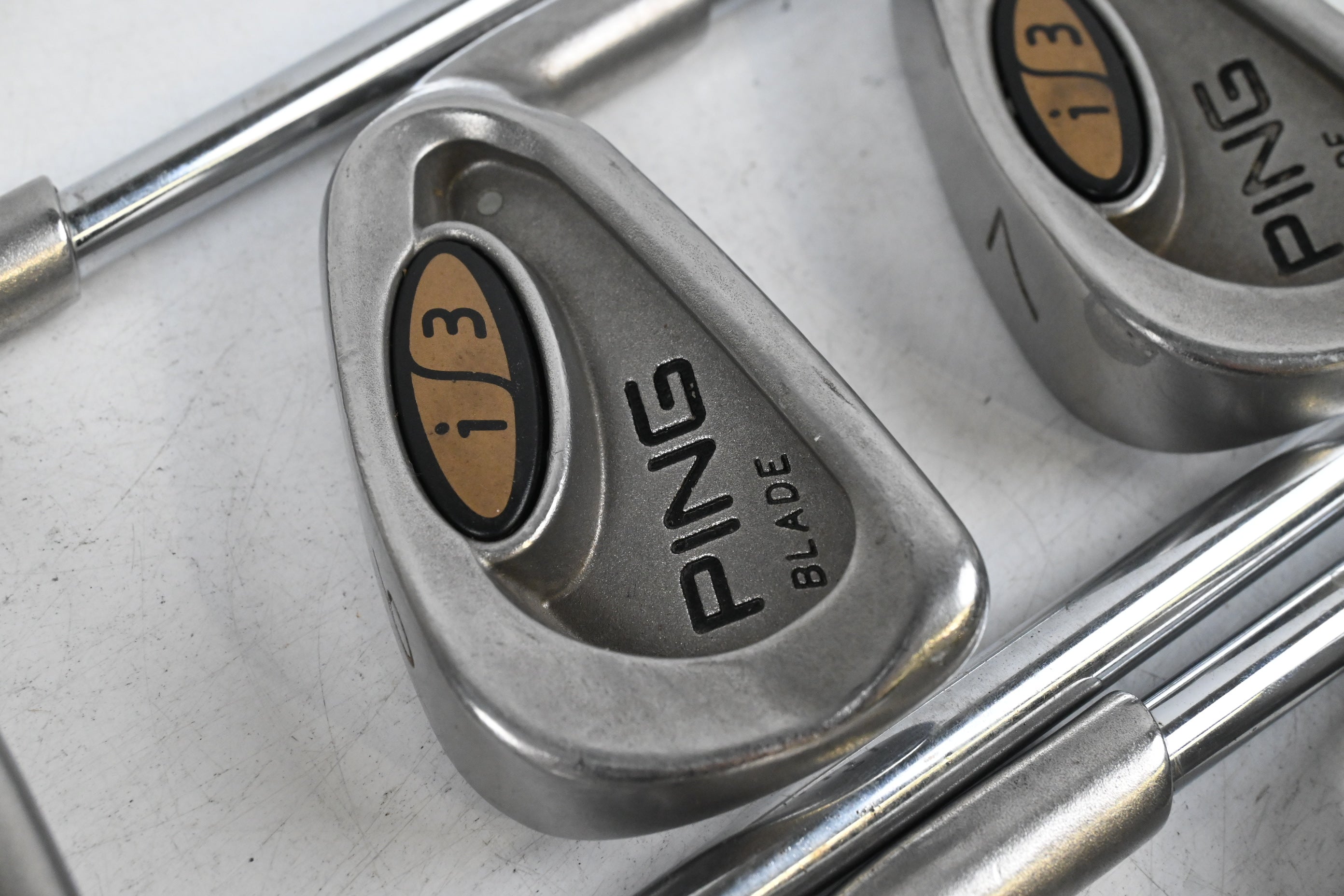 Ping i3 Irons / 5-PW / Green Dot / Stiff Flex Cushin JZ Shafts